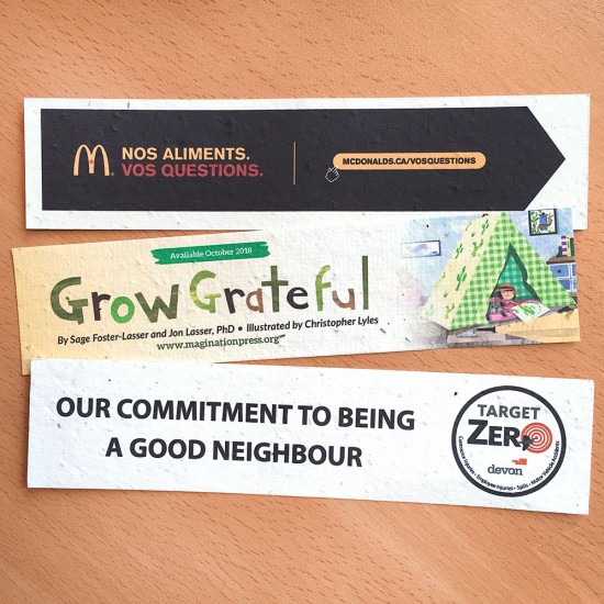 Single-Sided Plantable Bookmarks 10