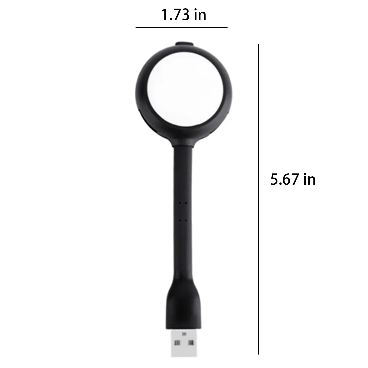 Mini Portable 4-Port USB Hub & Lightweight LED Light 2