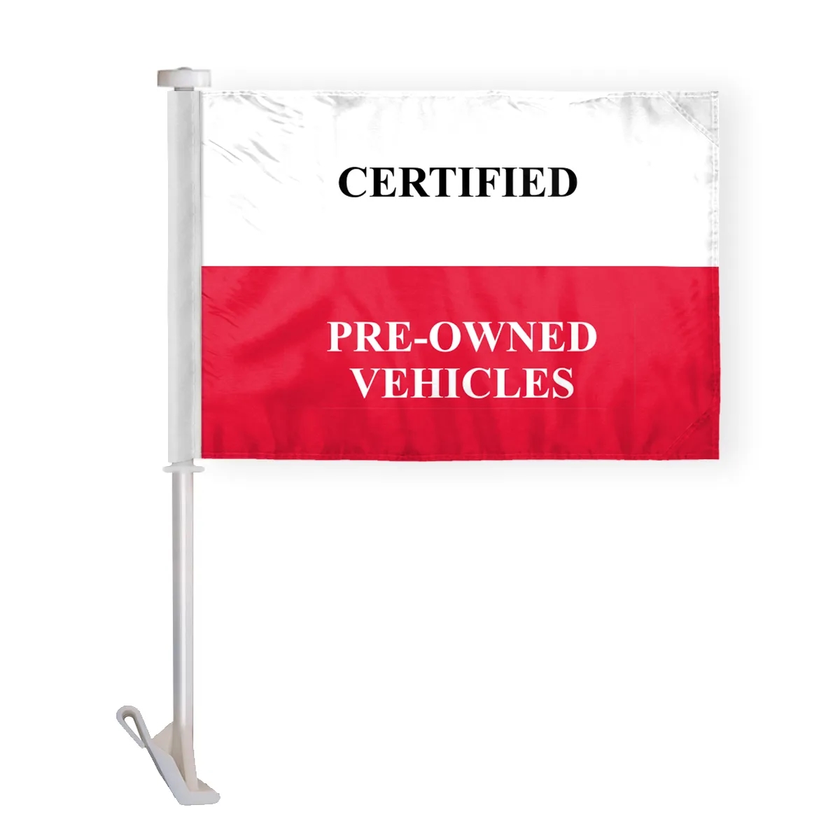 10.5" x 15" Advertising Car Flag - wPoly 1 Ply 11