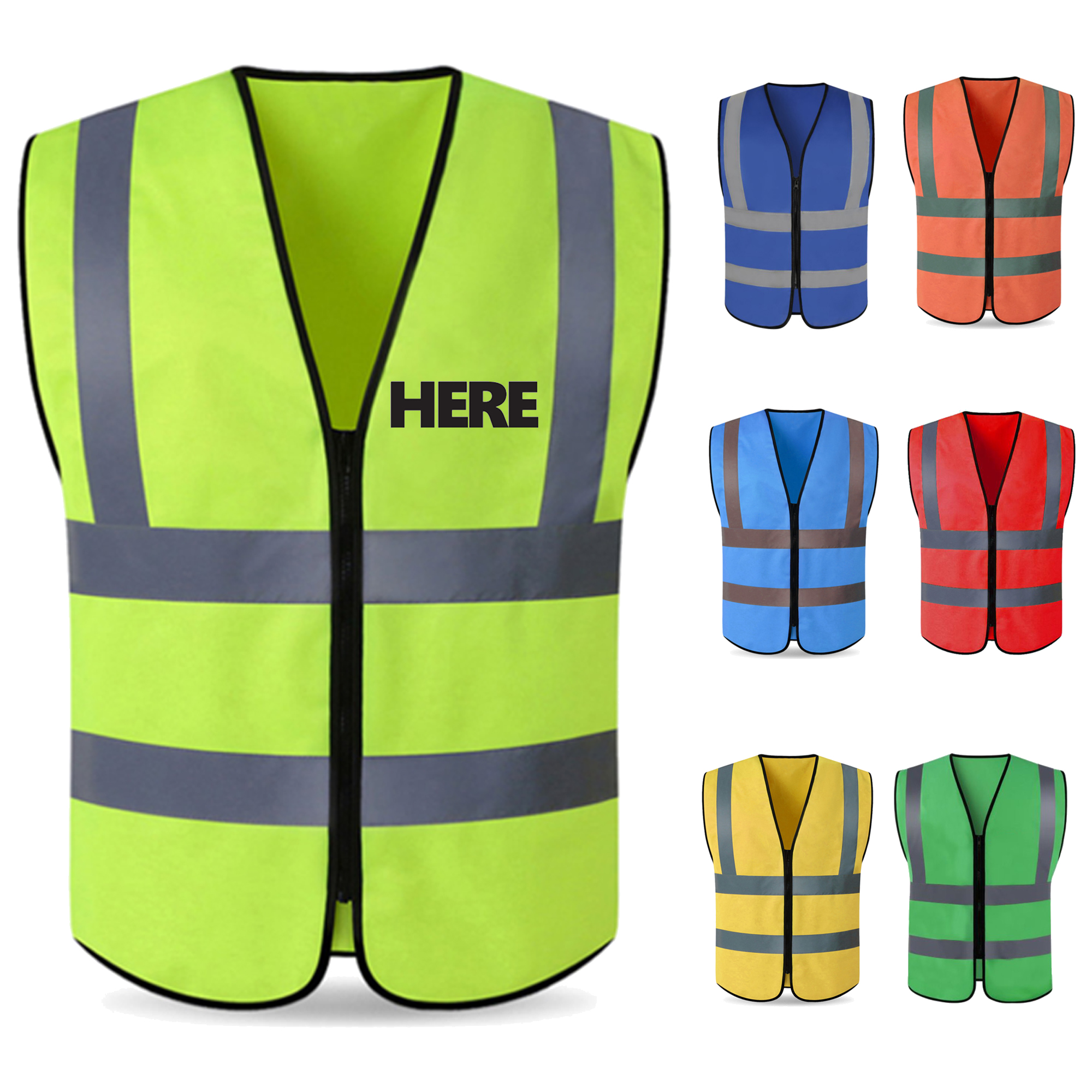 MOQ 10 High Visibility Safety Reflective Vest 2