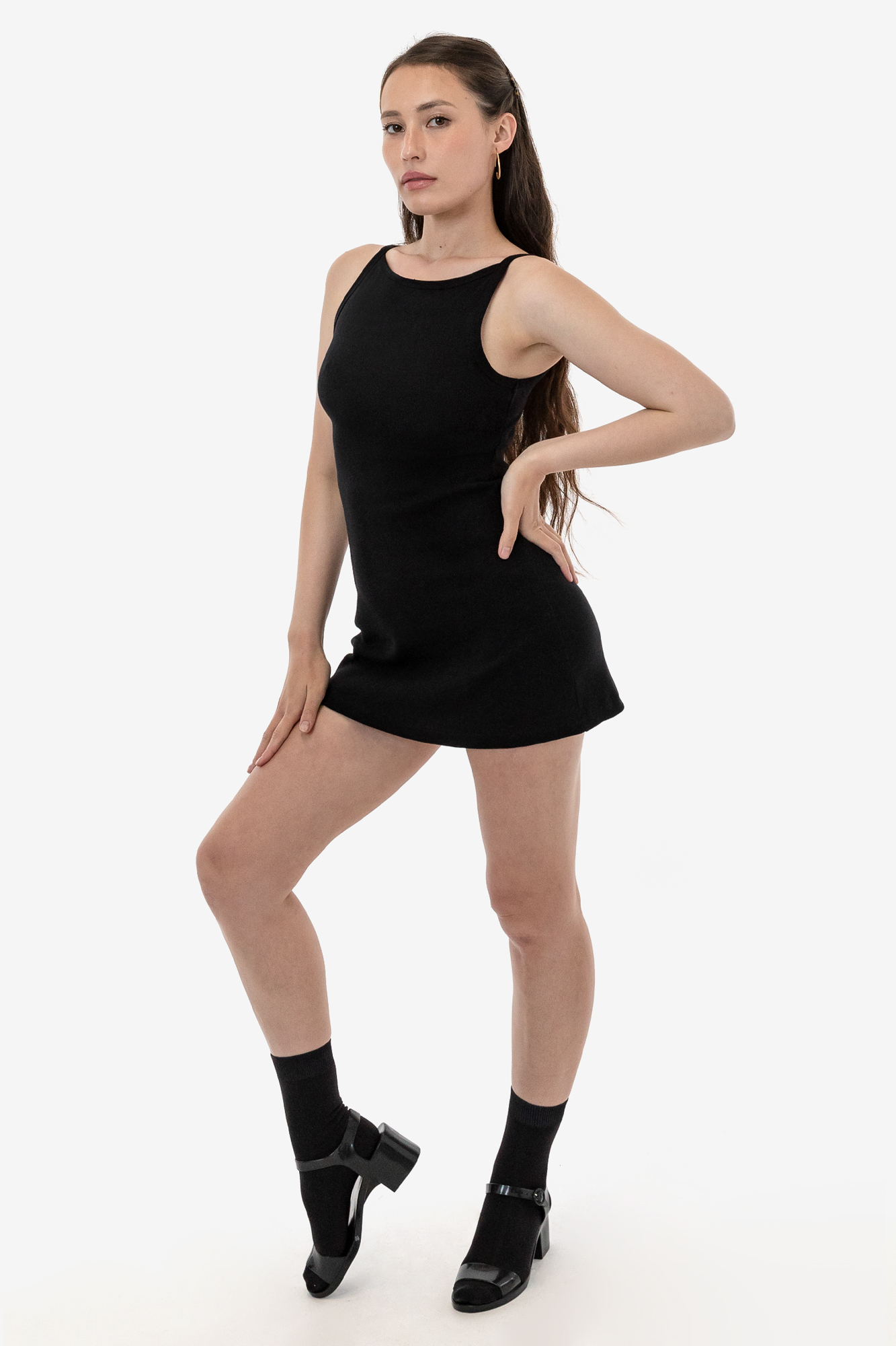14/1 RIB SPAGHETTI BOATNECK DRESS 9