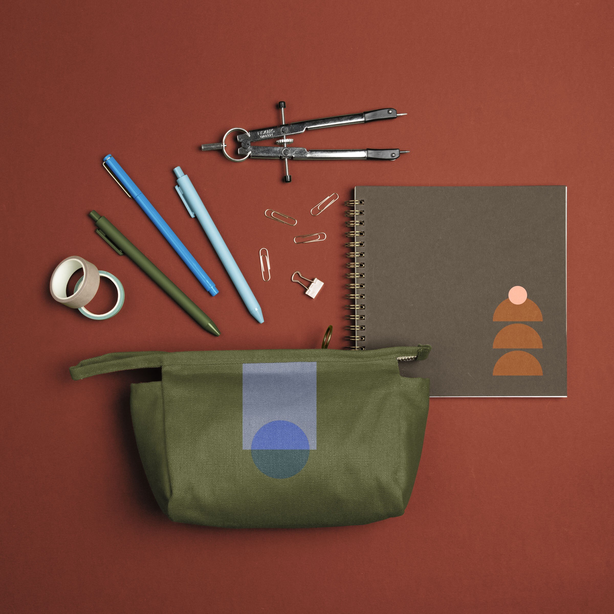 JETSETTER SMALL - COLORED CANVAS WITH LEATHER TAB