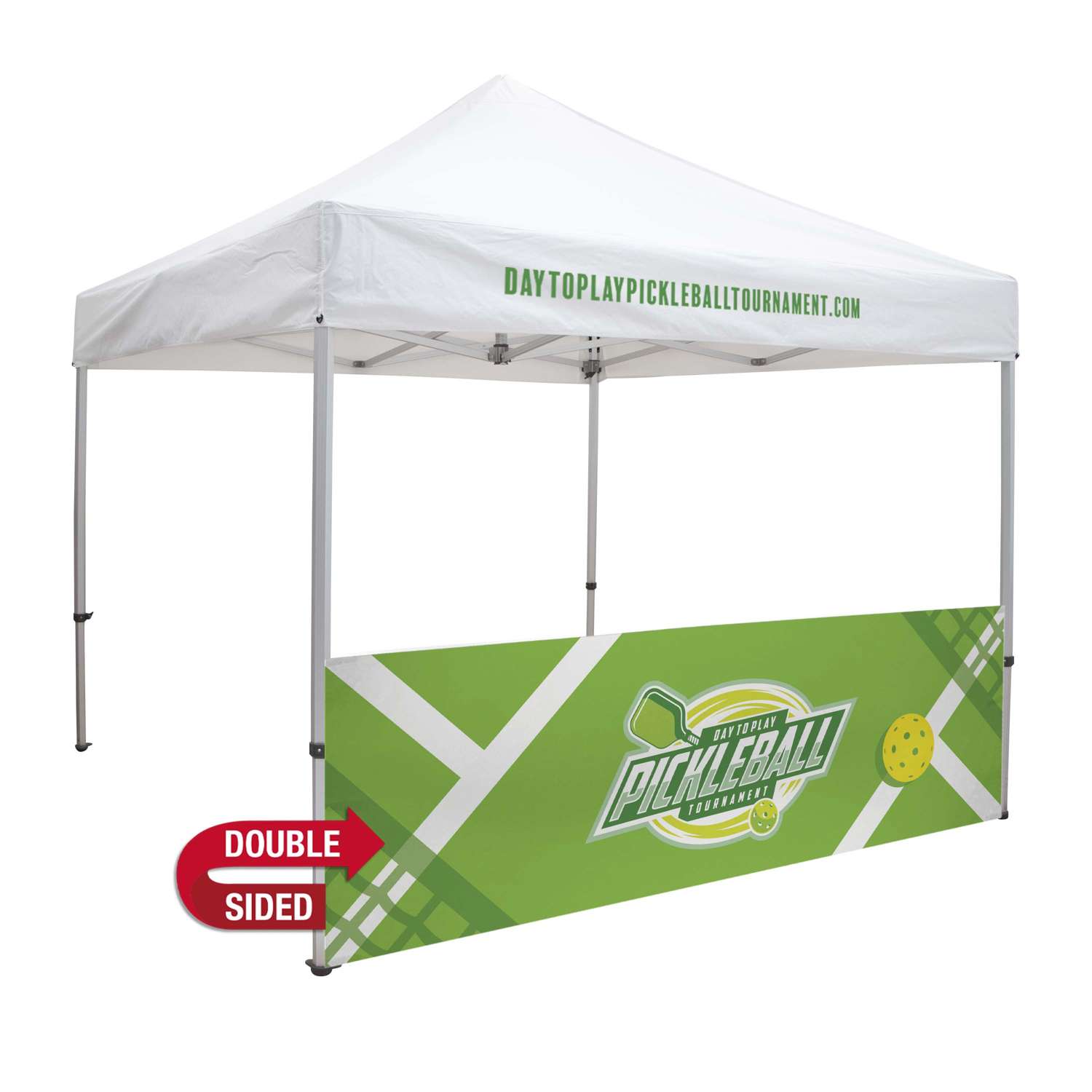 10' Elite Tent Half Wall Kit UV-Printed Double-Sided