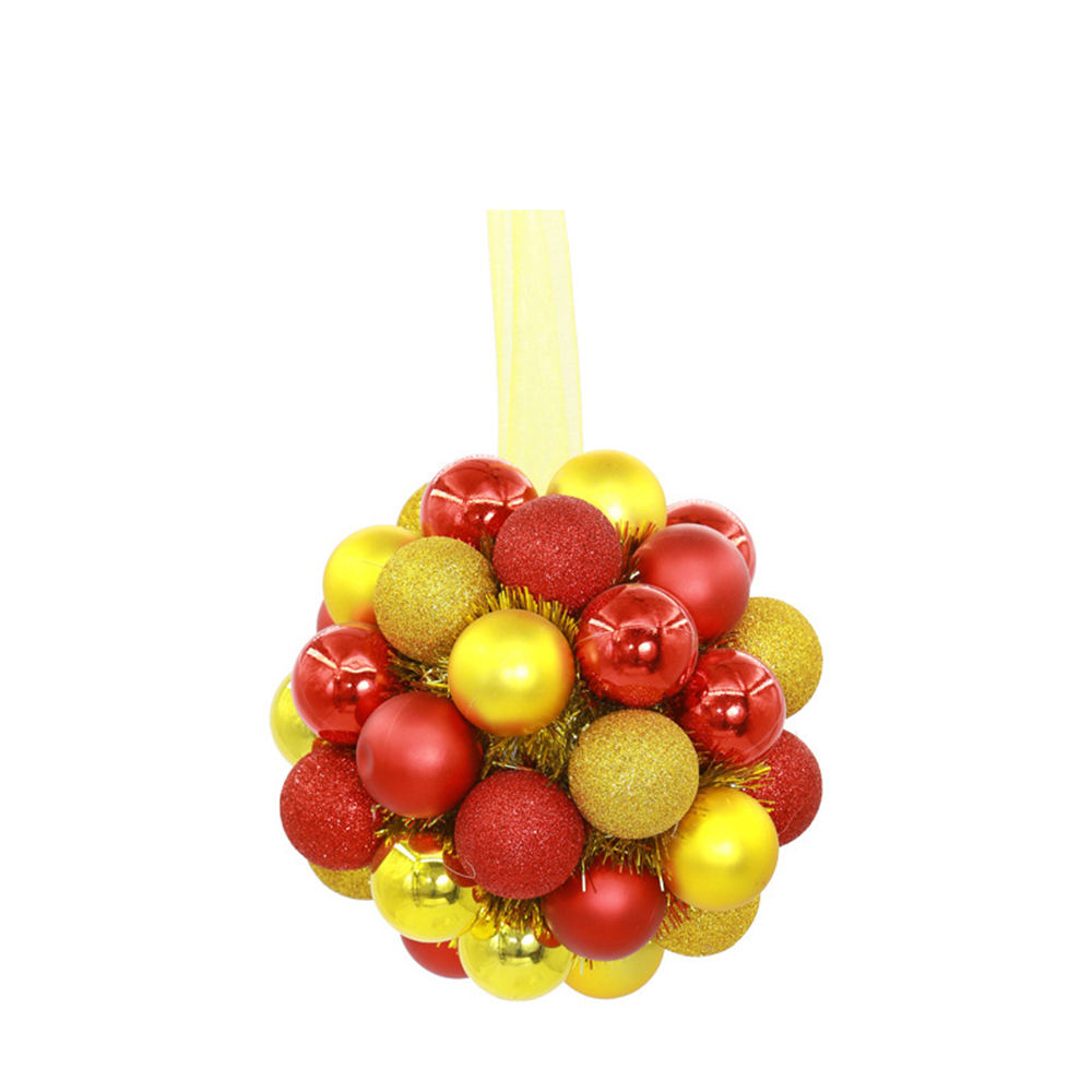 Christmas Tree 18pcs 4cm Colorful Silk Ball Bunch 11
