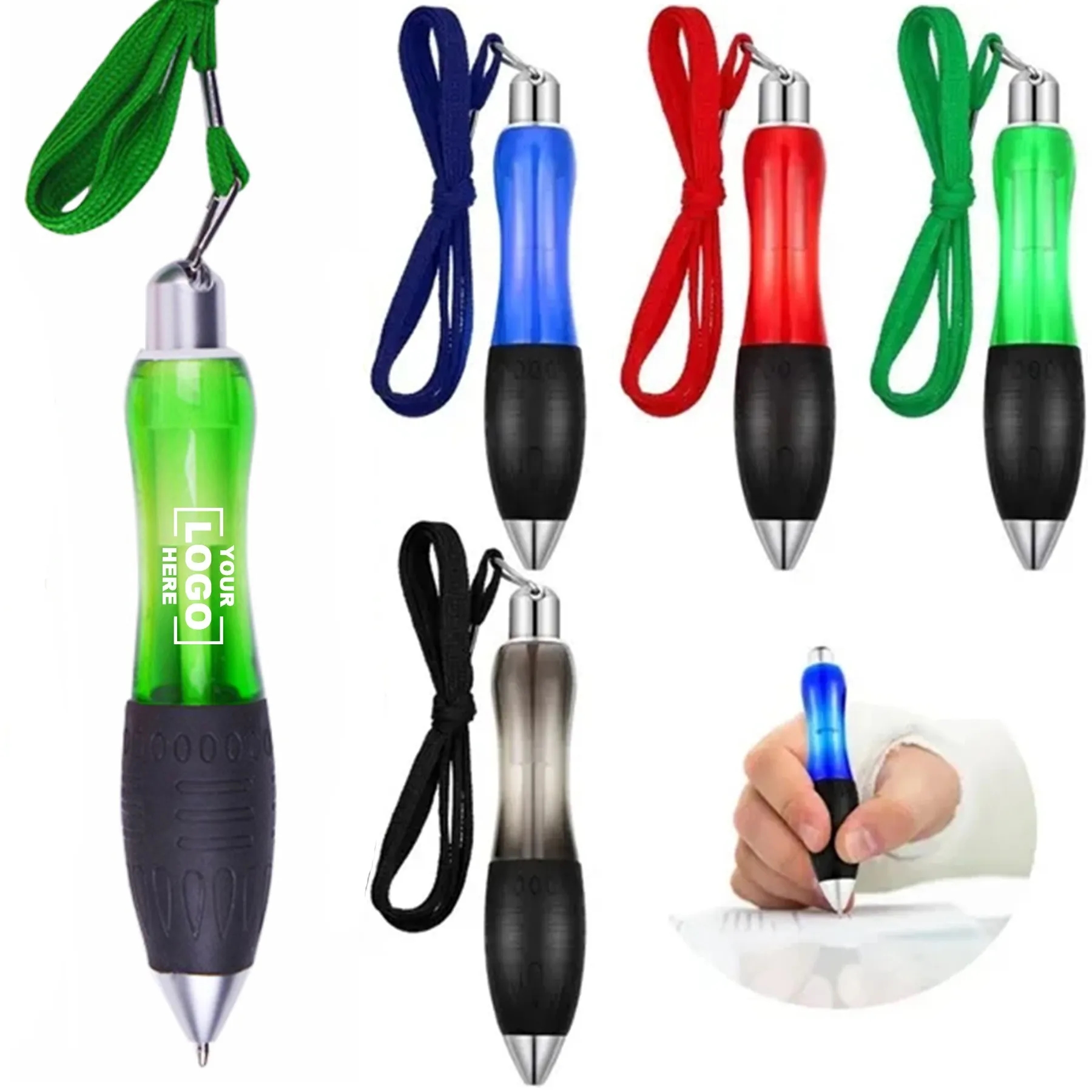 Round Pens With Short Clicker And Strap 8