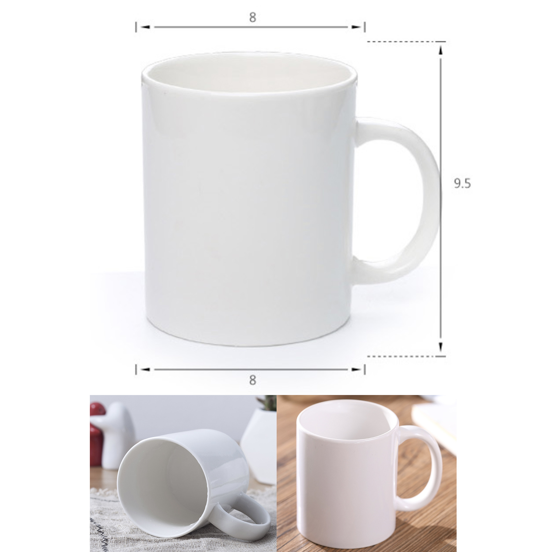 Custom CeramicMilk 330MLCoffee Mug Cup 2