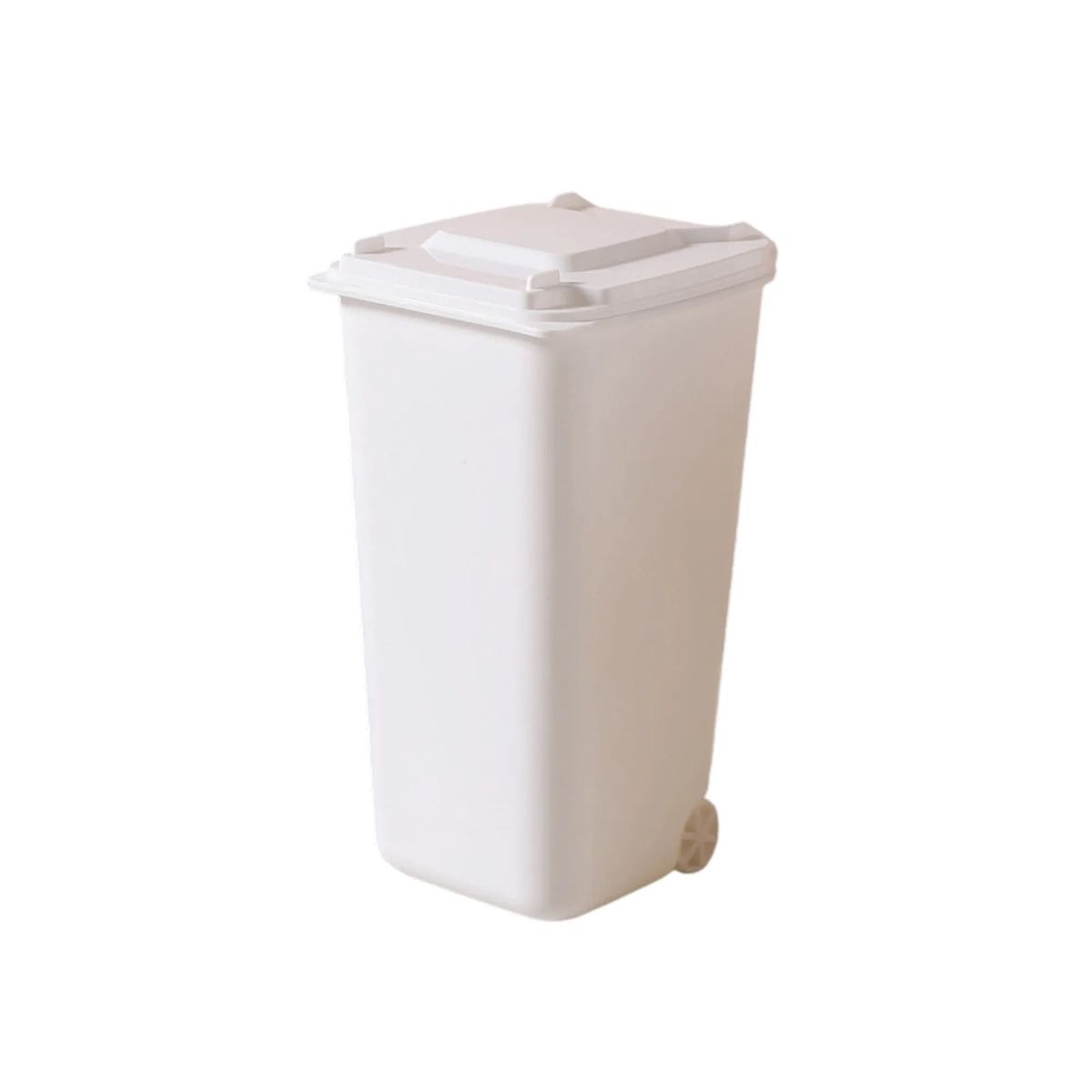 Plastic Mini Trash Bin Pen Holder with Lid 6