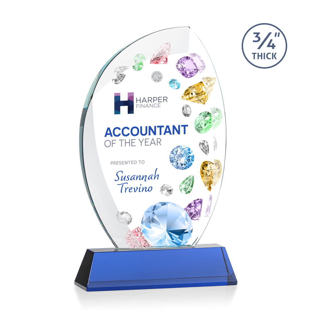 Wichita VividPrint™ Award on Newhaven Base - Blue 2