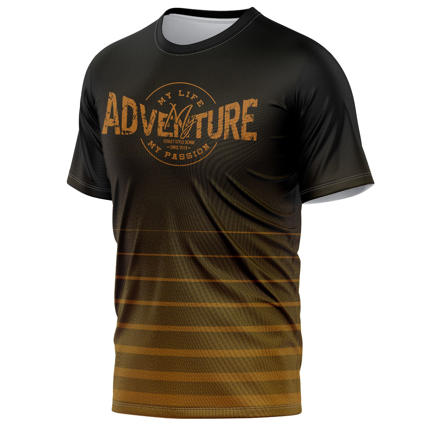 Unisex 180 GSM Spandex Milk Silk Sublimation Performance T-shirt 4