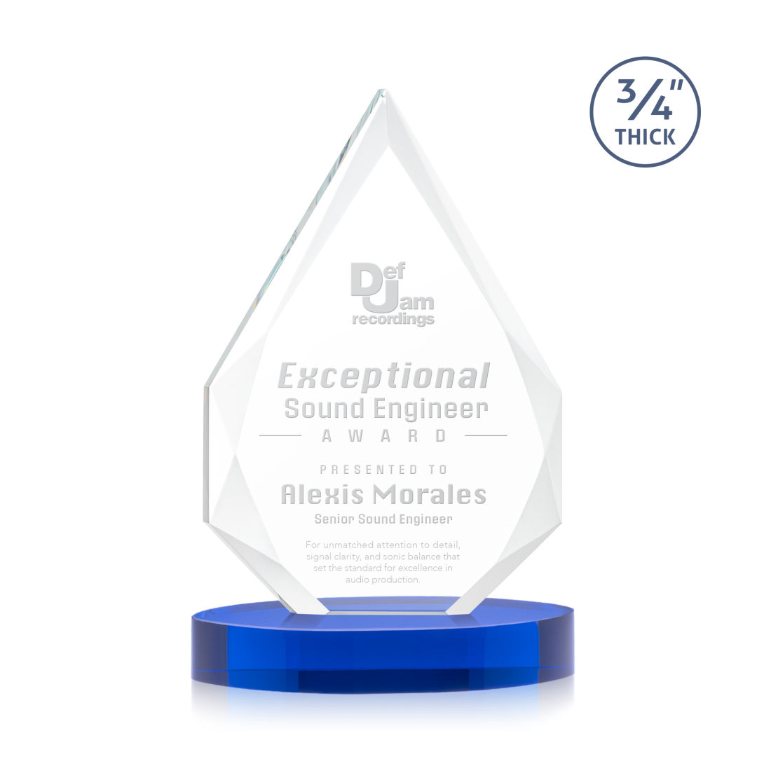 Hawthorne Award on Alberton Base - Blue 6