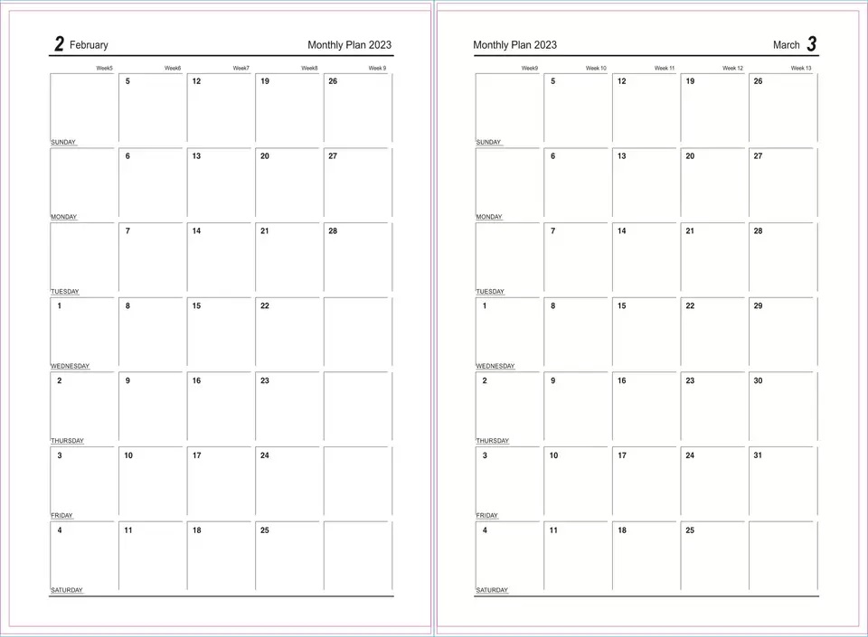 2024 Leather 12 Month Planner Notebook 5