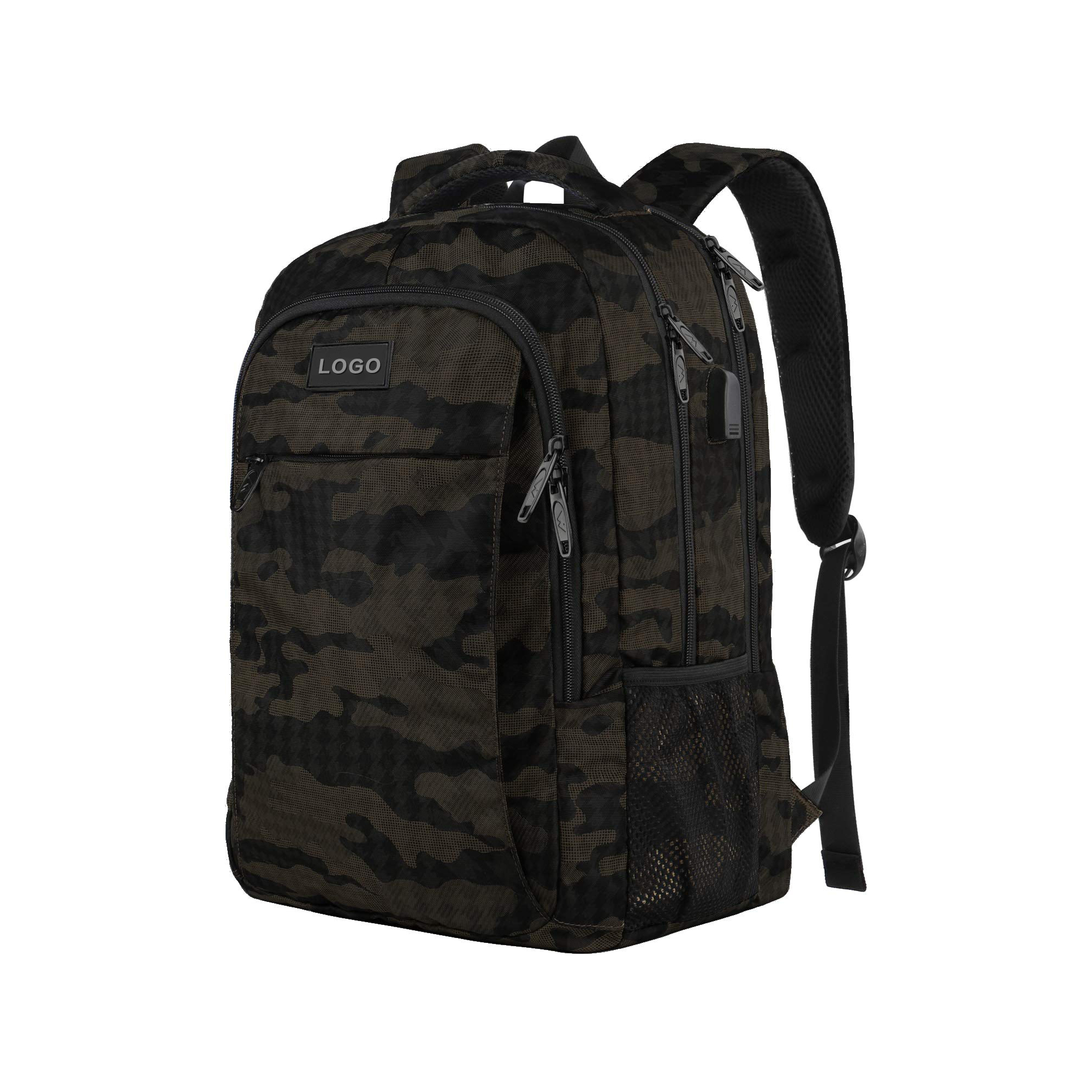 Nylon Travel Laptop Backpack With Padded Strap 18