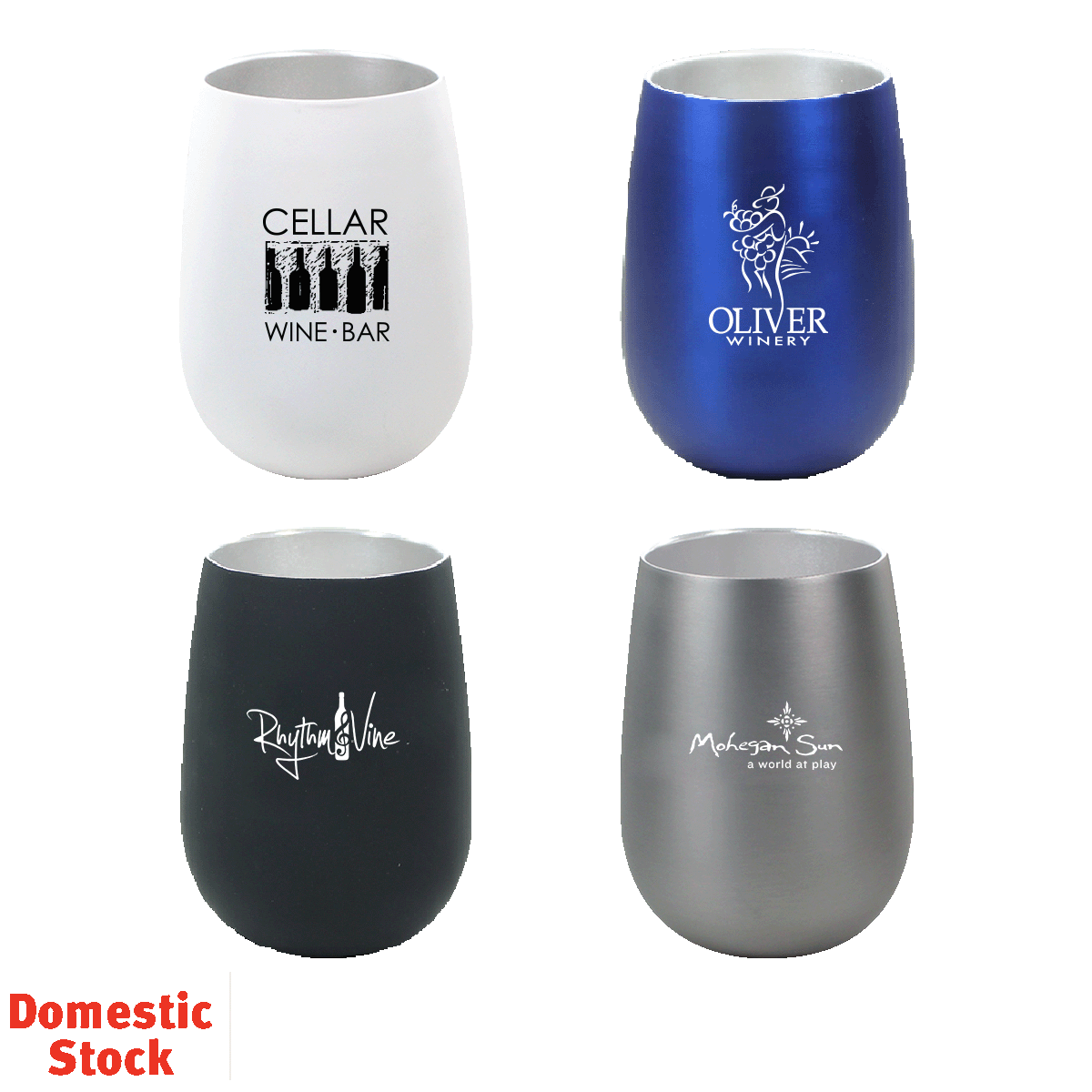 Halcyon® 12 oz. Stainless Steel Wine Glass 3