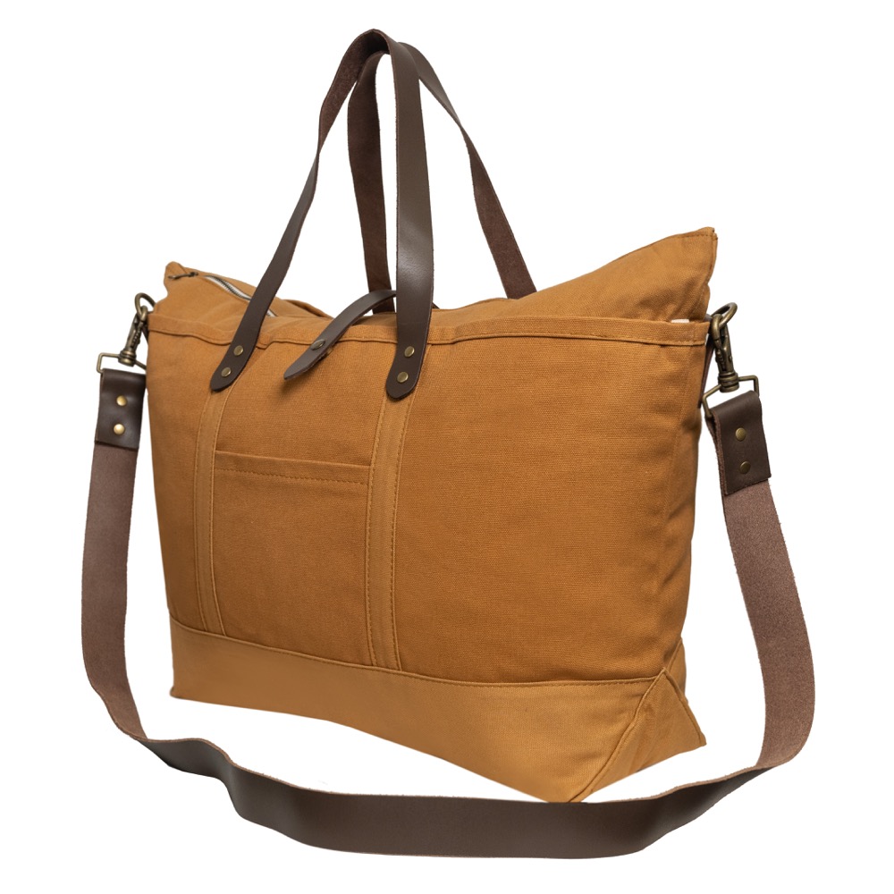 18 oz Luxury Ventura Weekender Canvas Travel Bag 12