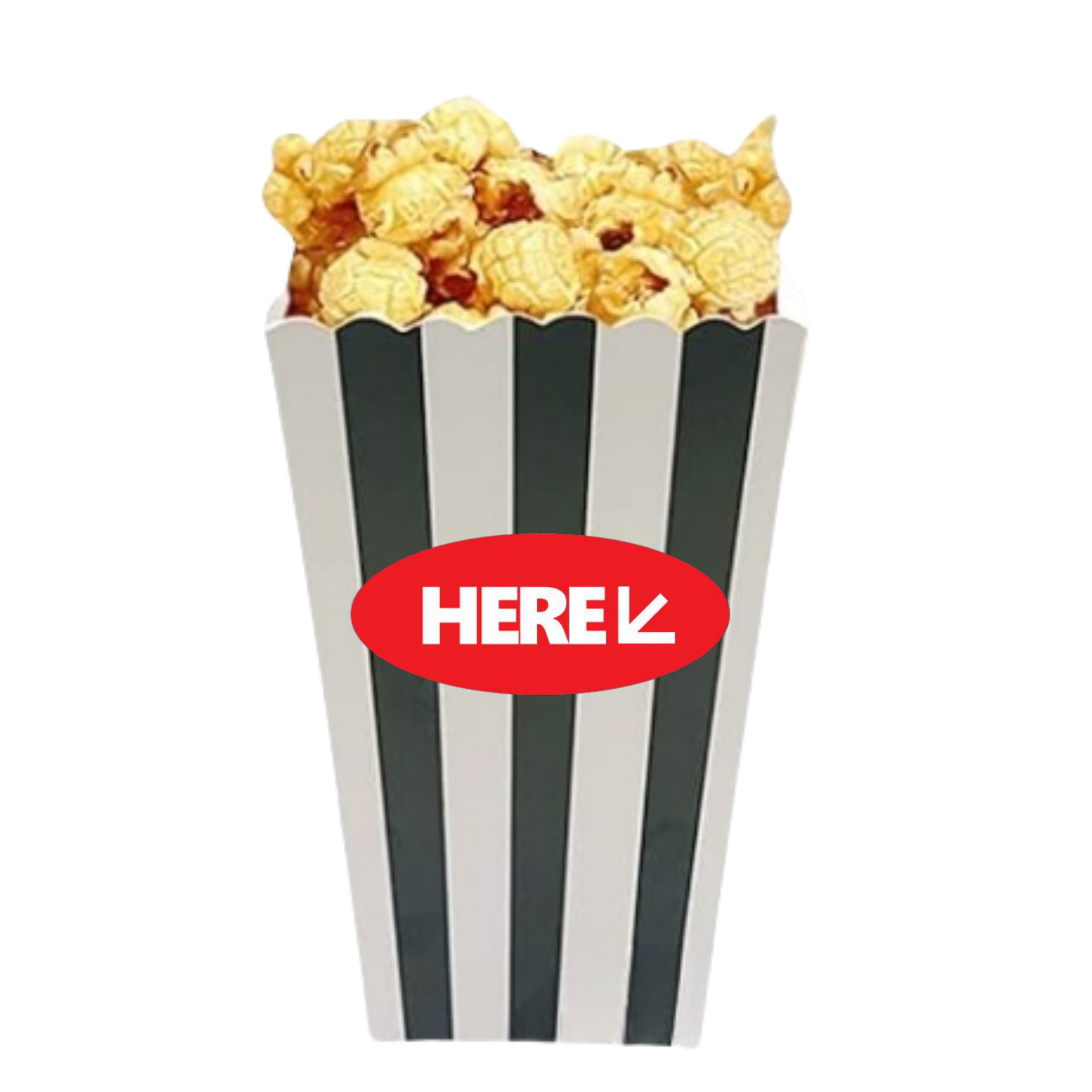 Full Color 5.80" x 2.30" Custom Popcorn Boxes MOQ30 2