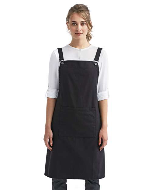 Cross Back Barista Bib Apron - RP129 6