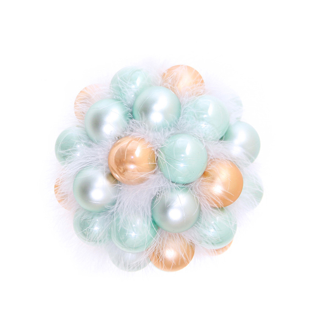 Christmas Tree 18pcs 4cm Colorful Silk Ball Bunch 1