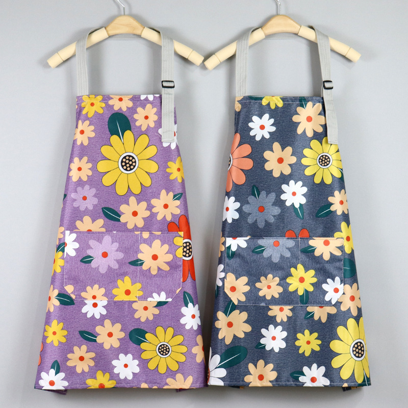 Peach Velvet Apron 8