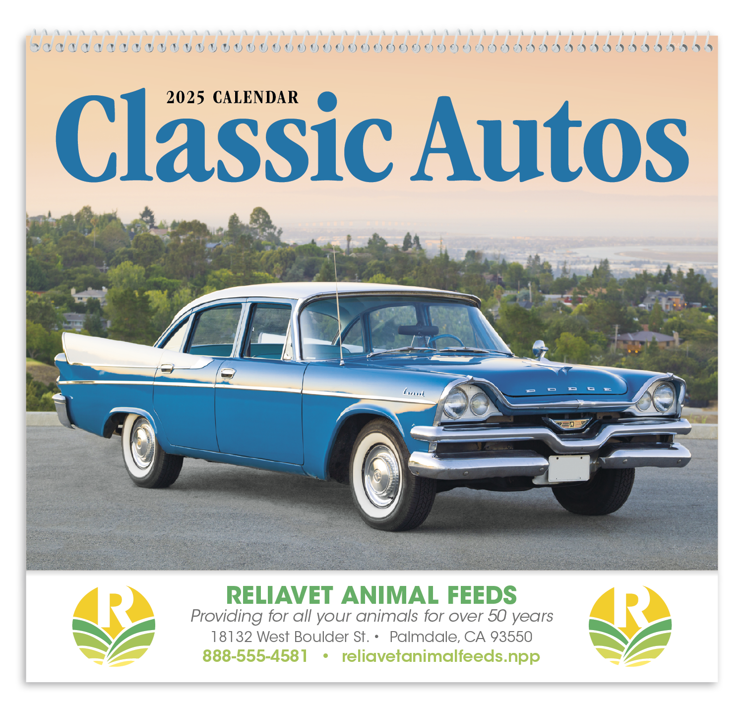 Good Value™ Classic Autos - Spiral Calendar 16