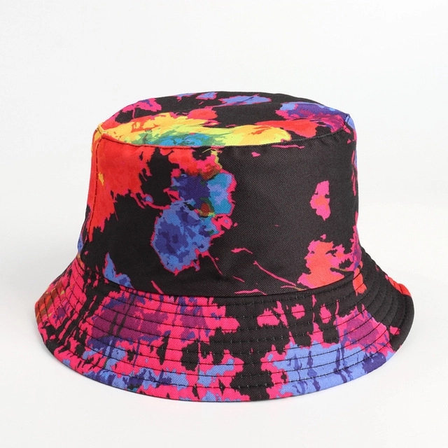 New Folding Double-sided Cotton Bucket Hat 9