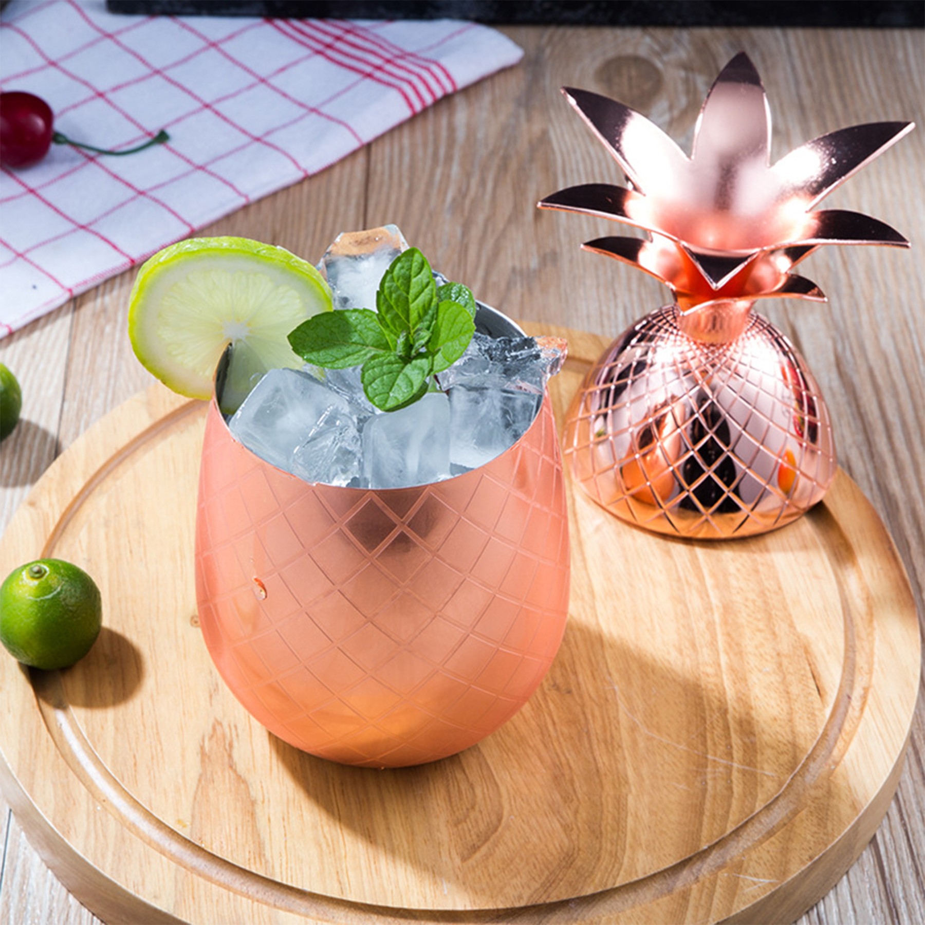 Pineapple Stainless Steel Cocktail Cup 3