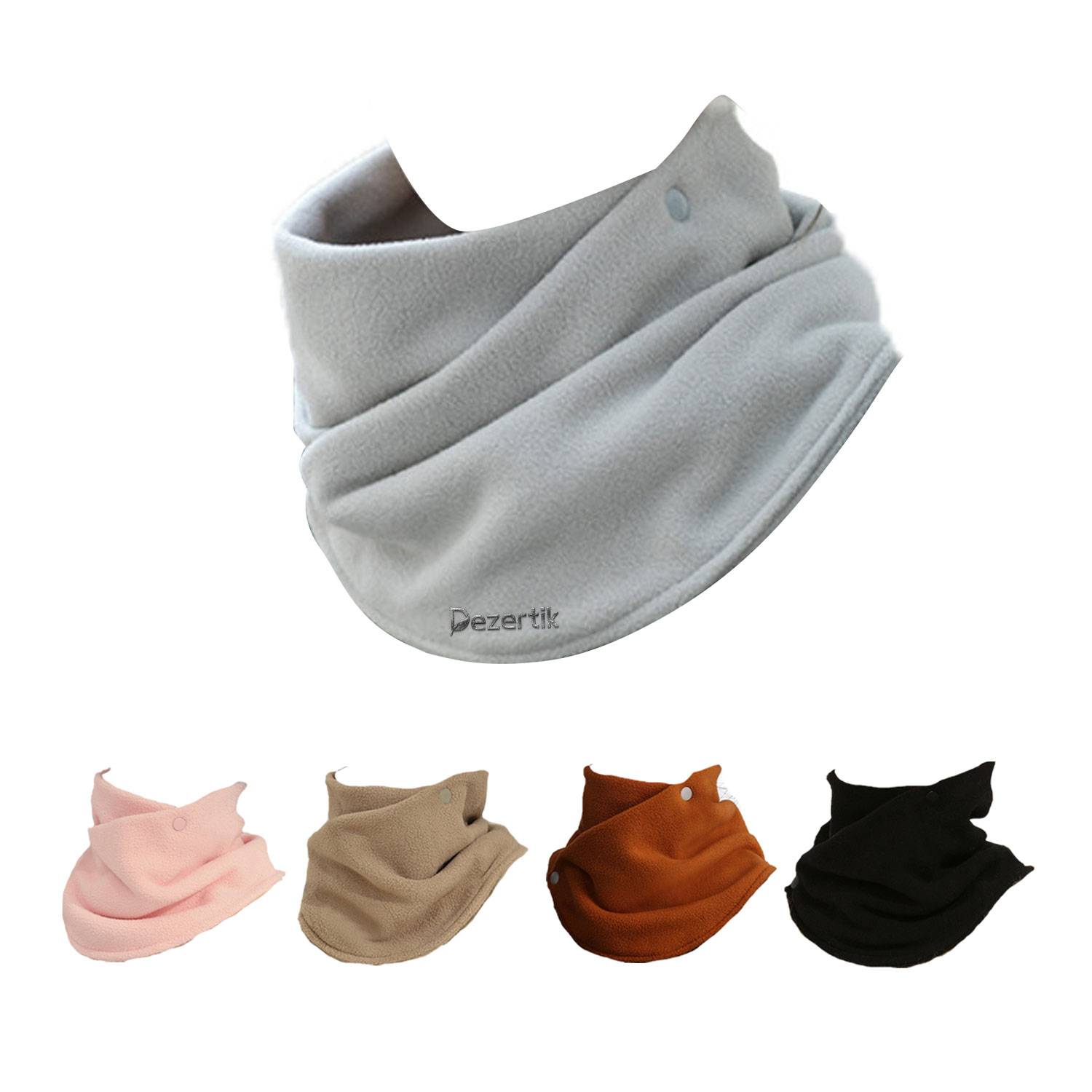 Women's Korean fashionable double-layer fleece scarf shawl 3