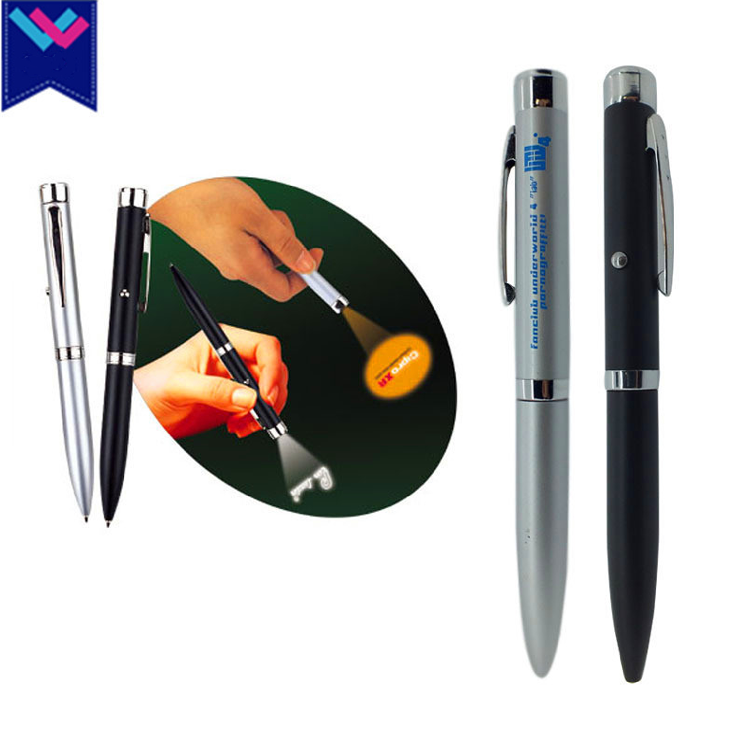 Custom LED Projector Metal Ballpoint Pen 8