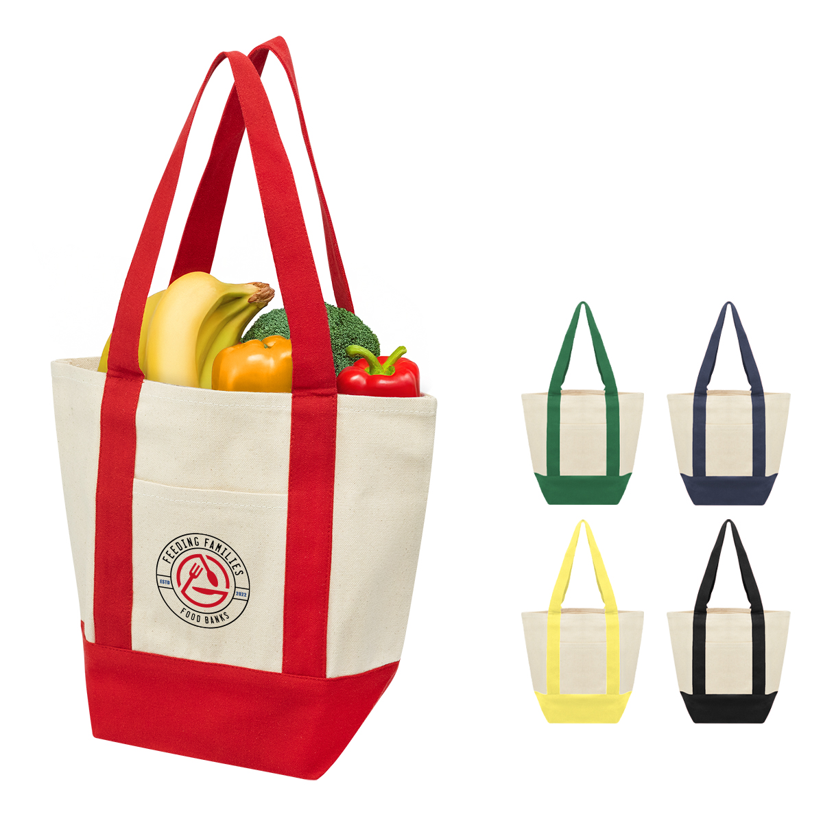 Mini Starboard 10 oz. Recycled Cotton Canvas Tote, custom tote bag with logo imprint 1