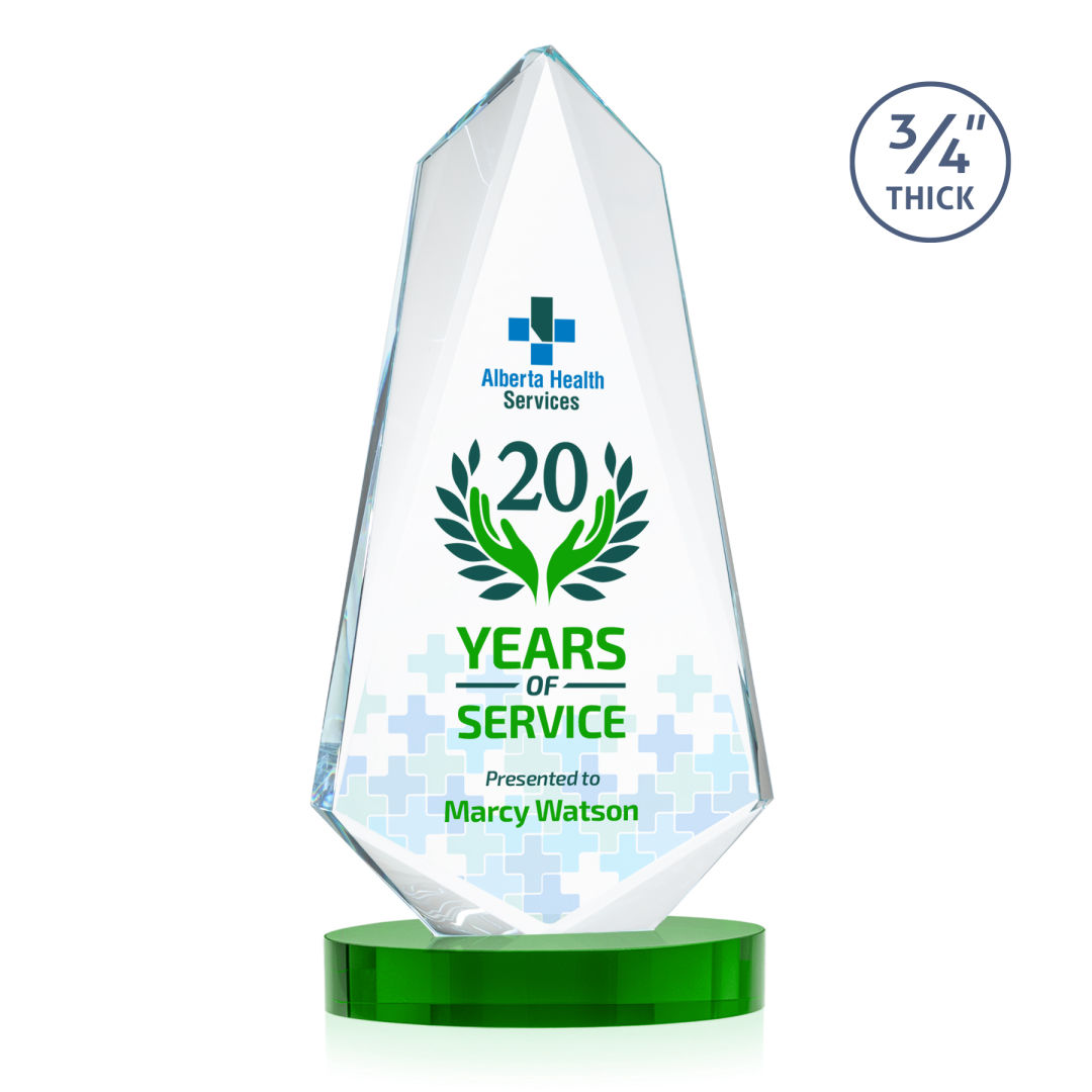 Sheridan VividPrint™ Award on Alberton Base - Green 6