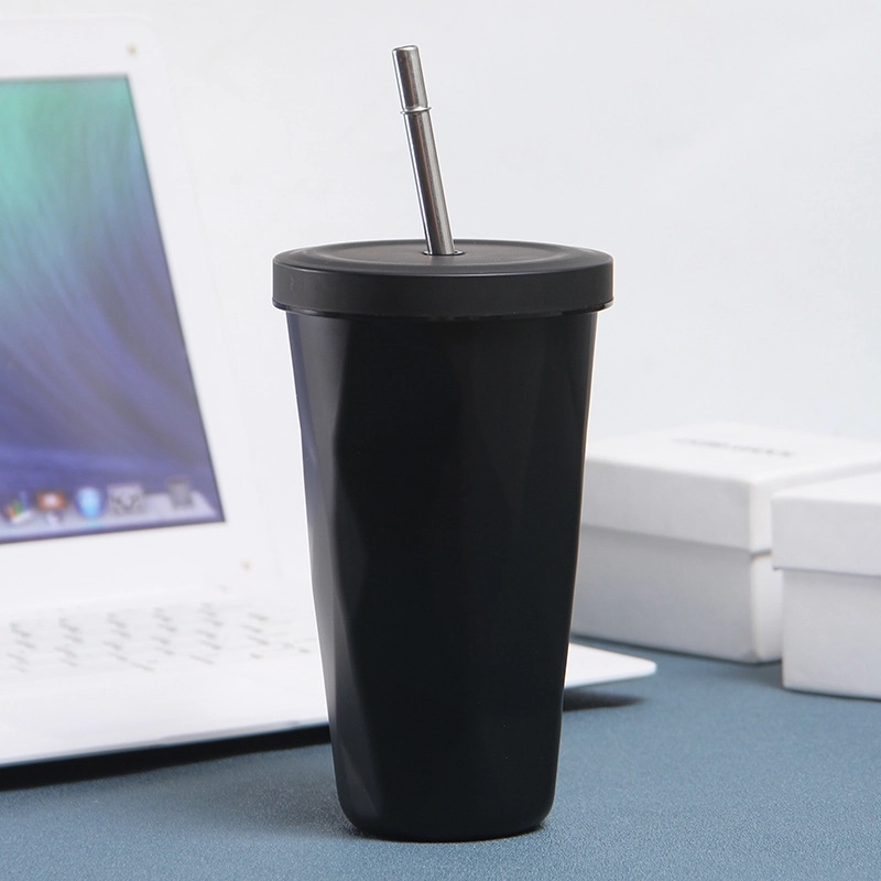 16 Oz Stainless Steel Gradient Diamond Shaped Vacuum Bottle 9