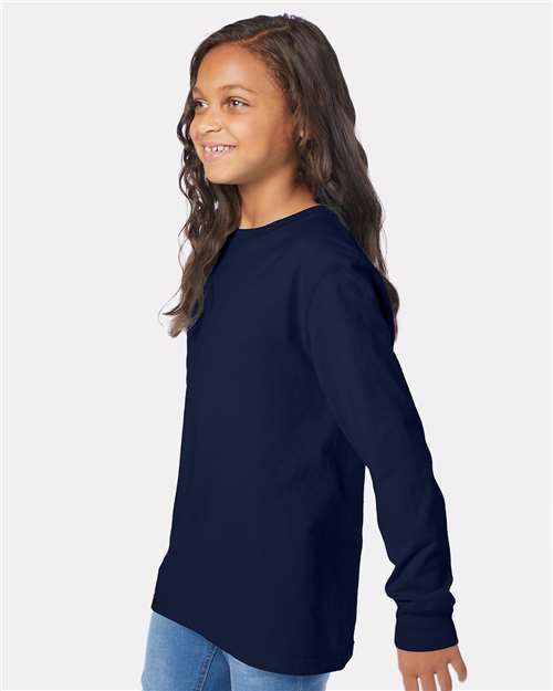 Youth Garment-Dyed Long Sleeve T-Shirt - GDH275 22