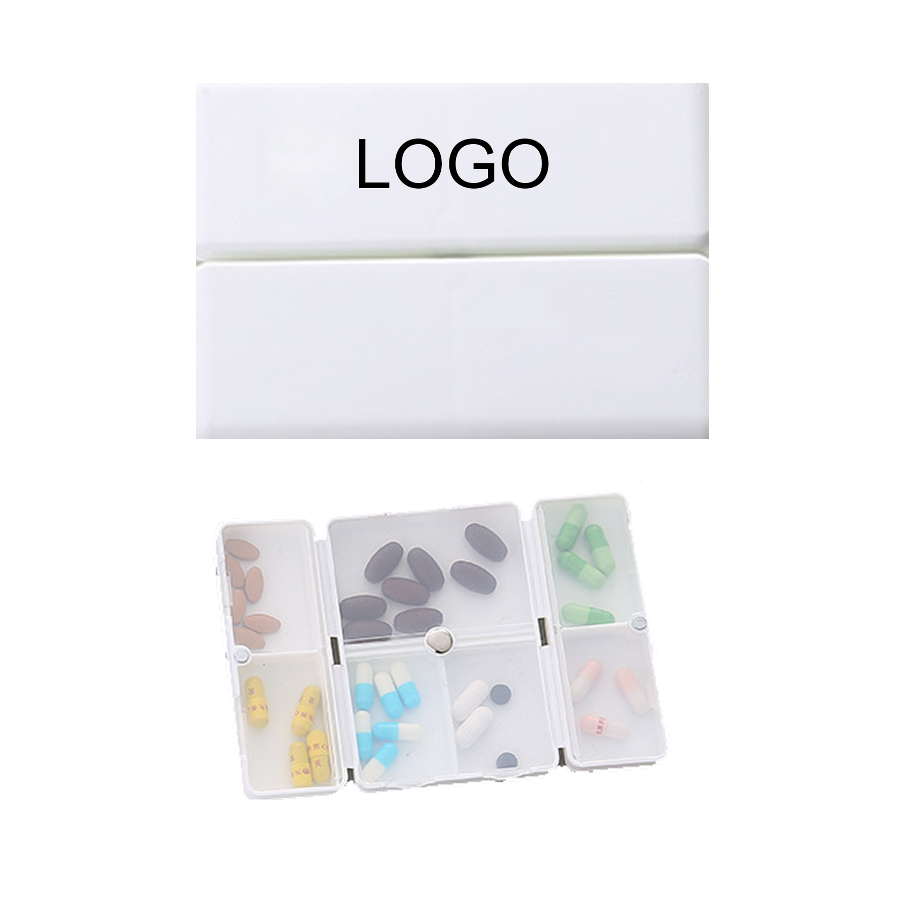 Travel Portable Flip Cover Pill Box 1