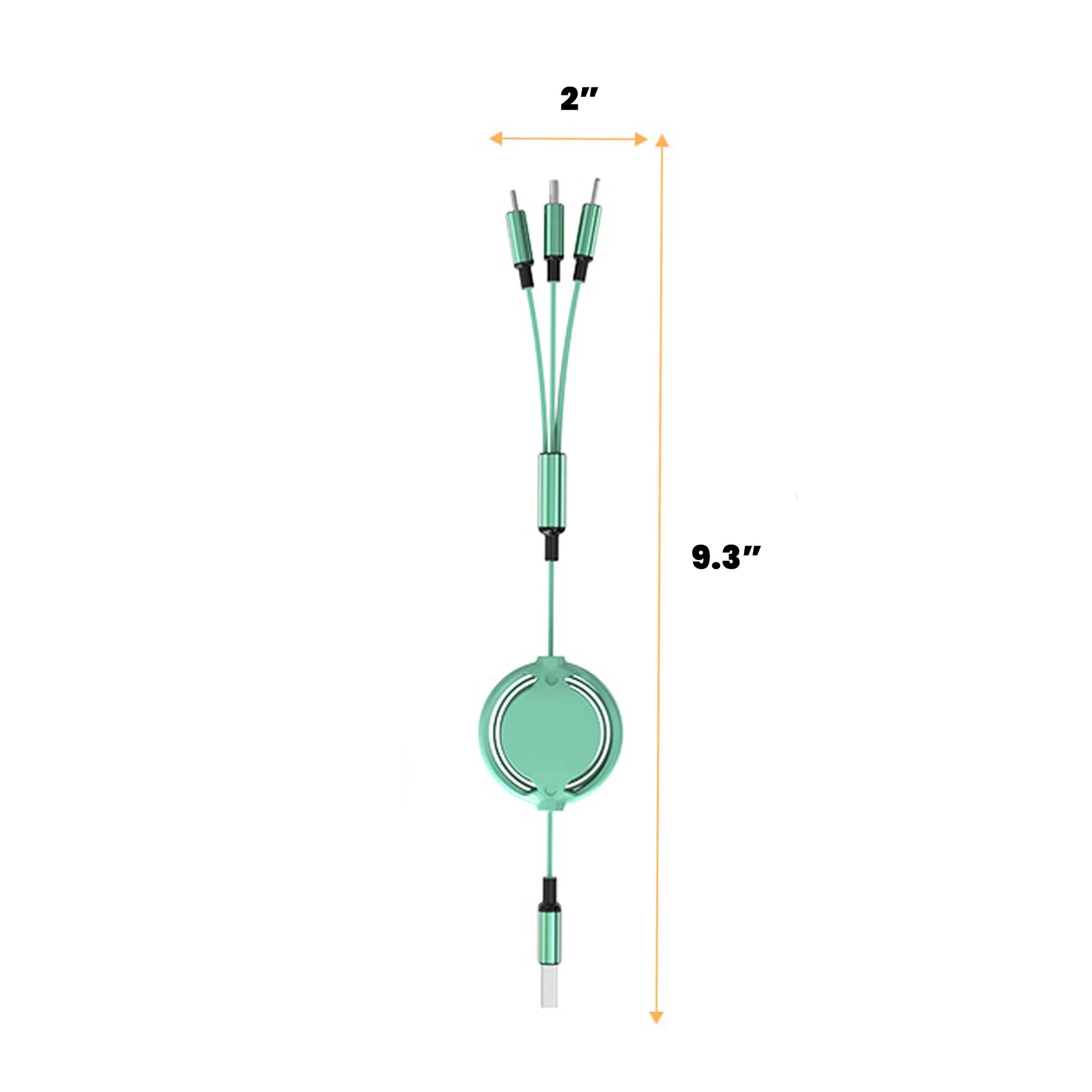 Retractable 3-In-1 Multi Charger Cable 4