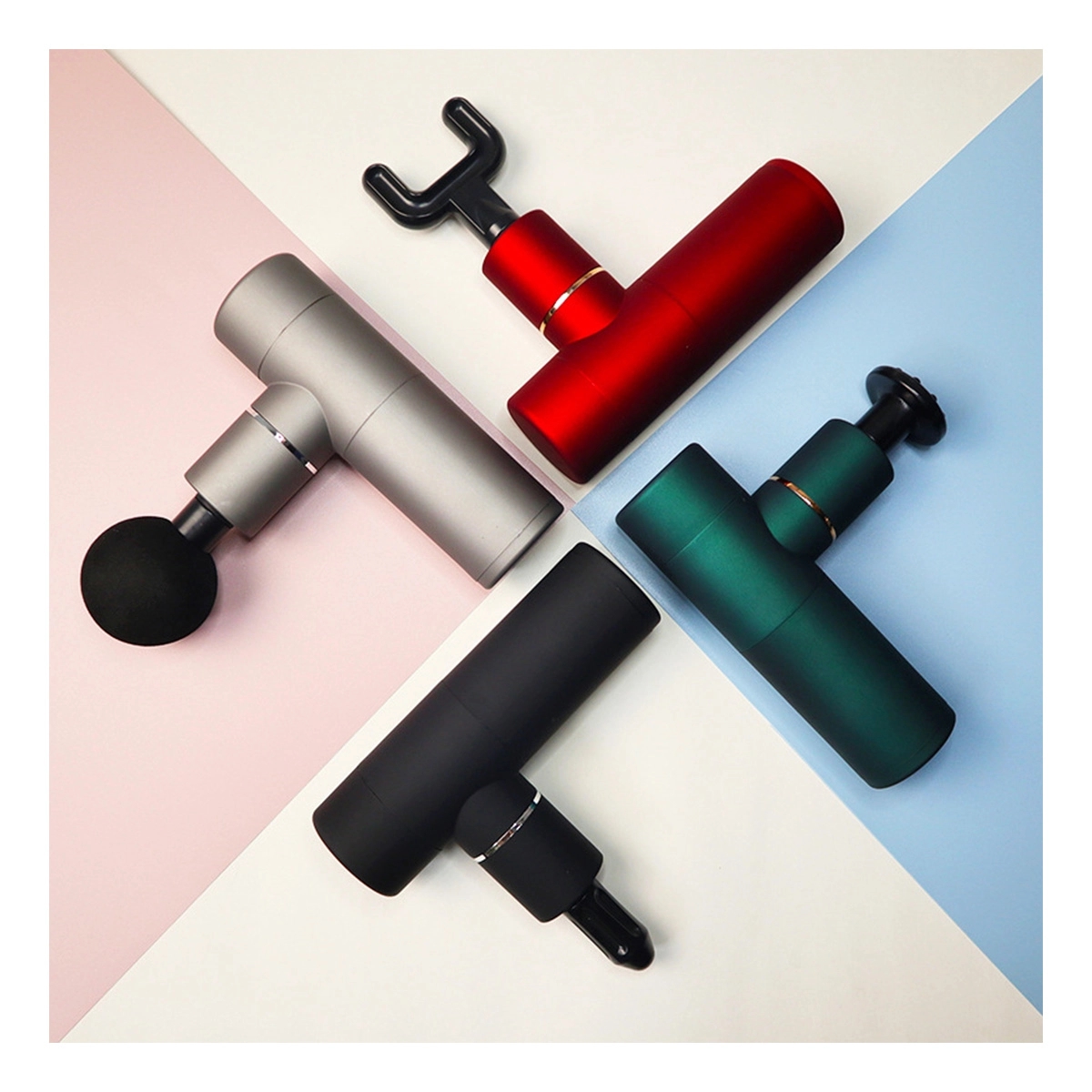4 Speeds 4 Heads Mini Massage Gun 2