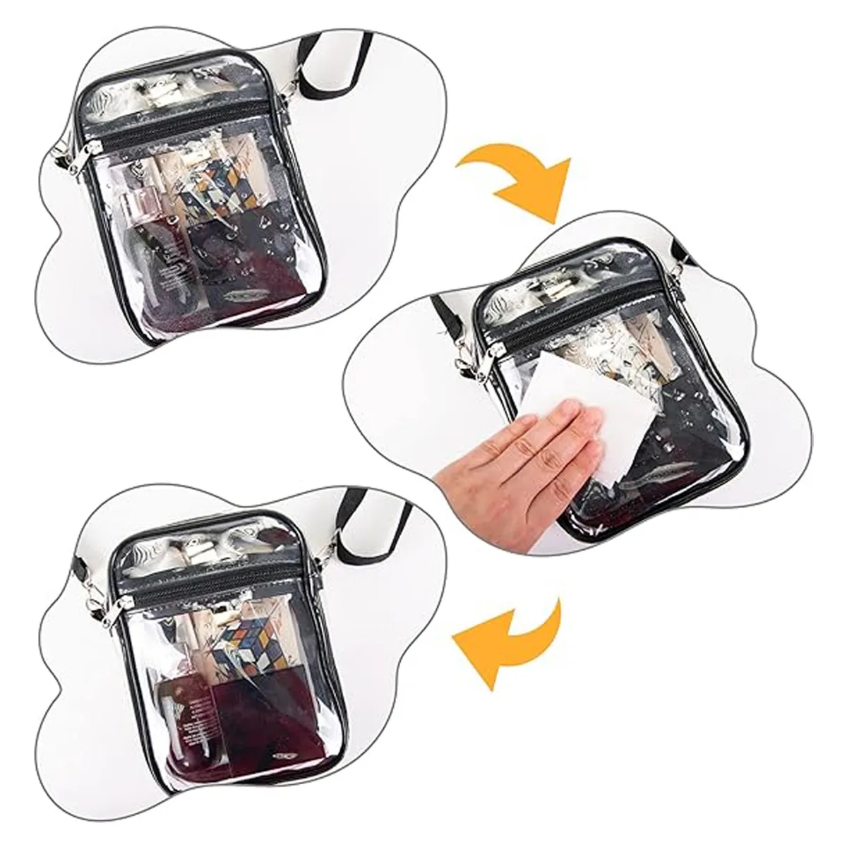 Stadium Concerts Clear Plastic Purses Shoulder Crossbody Bag 5