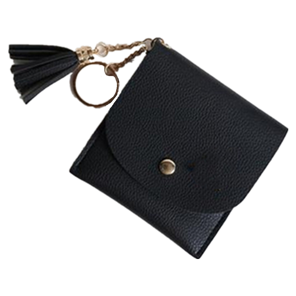 Tassel Leather Coin Pouch Change Bag 2