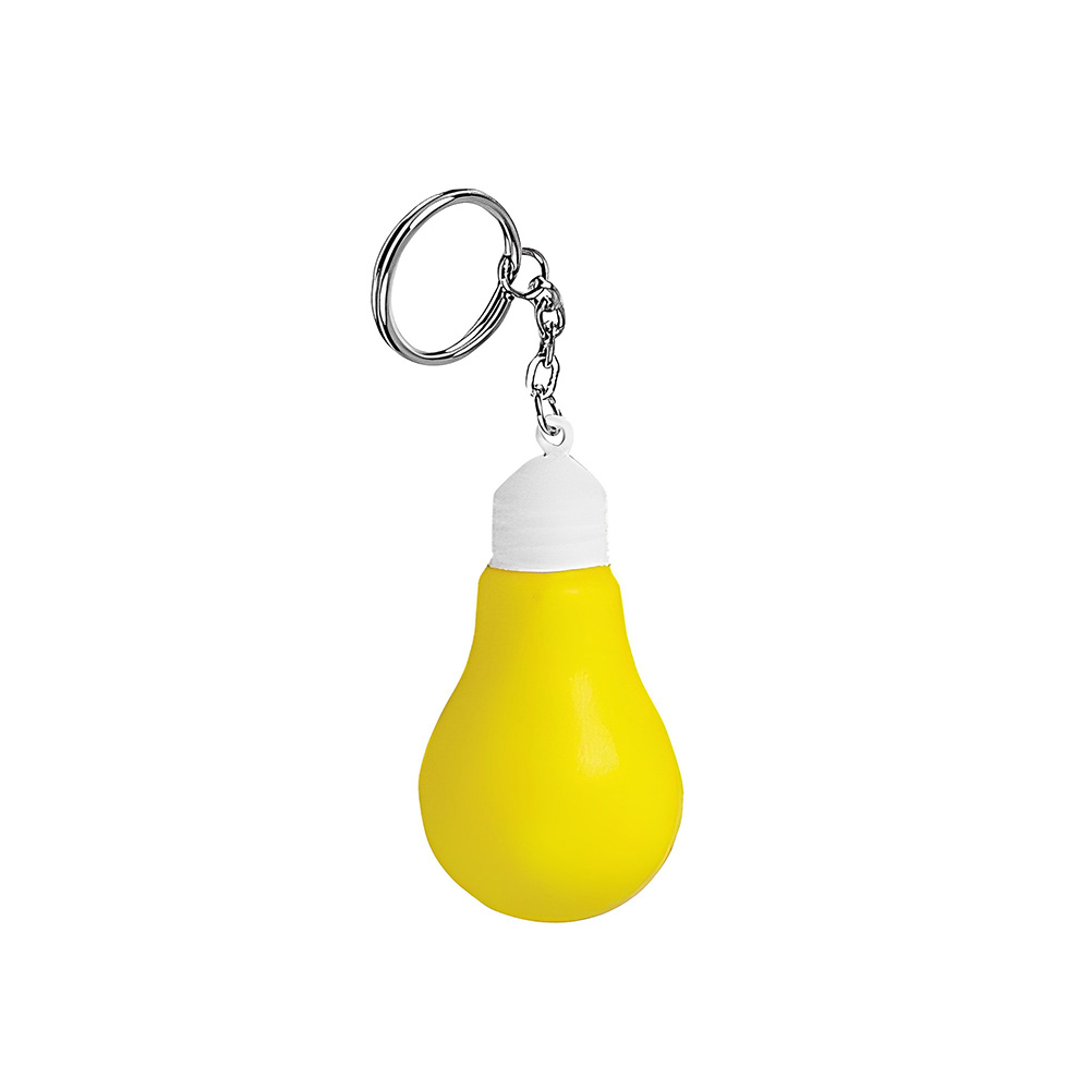 Lightbulb Shaped Stress Relief Keychain 2