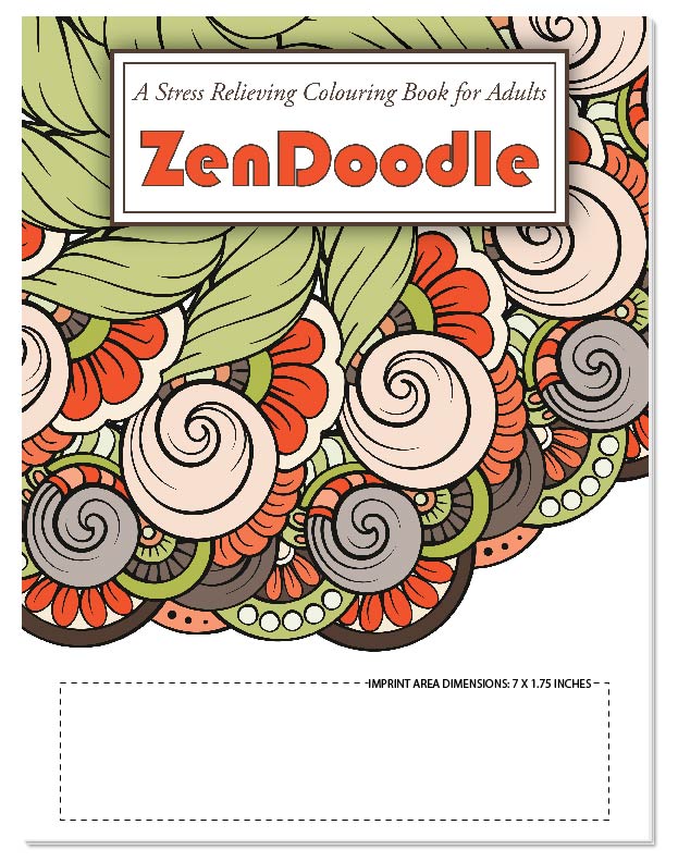ADULT COLOURING BOOK - ZenDoodle Stress Relieving Colouring Book for Adults 1