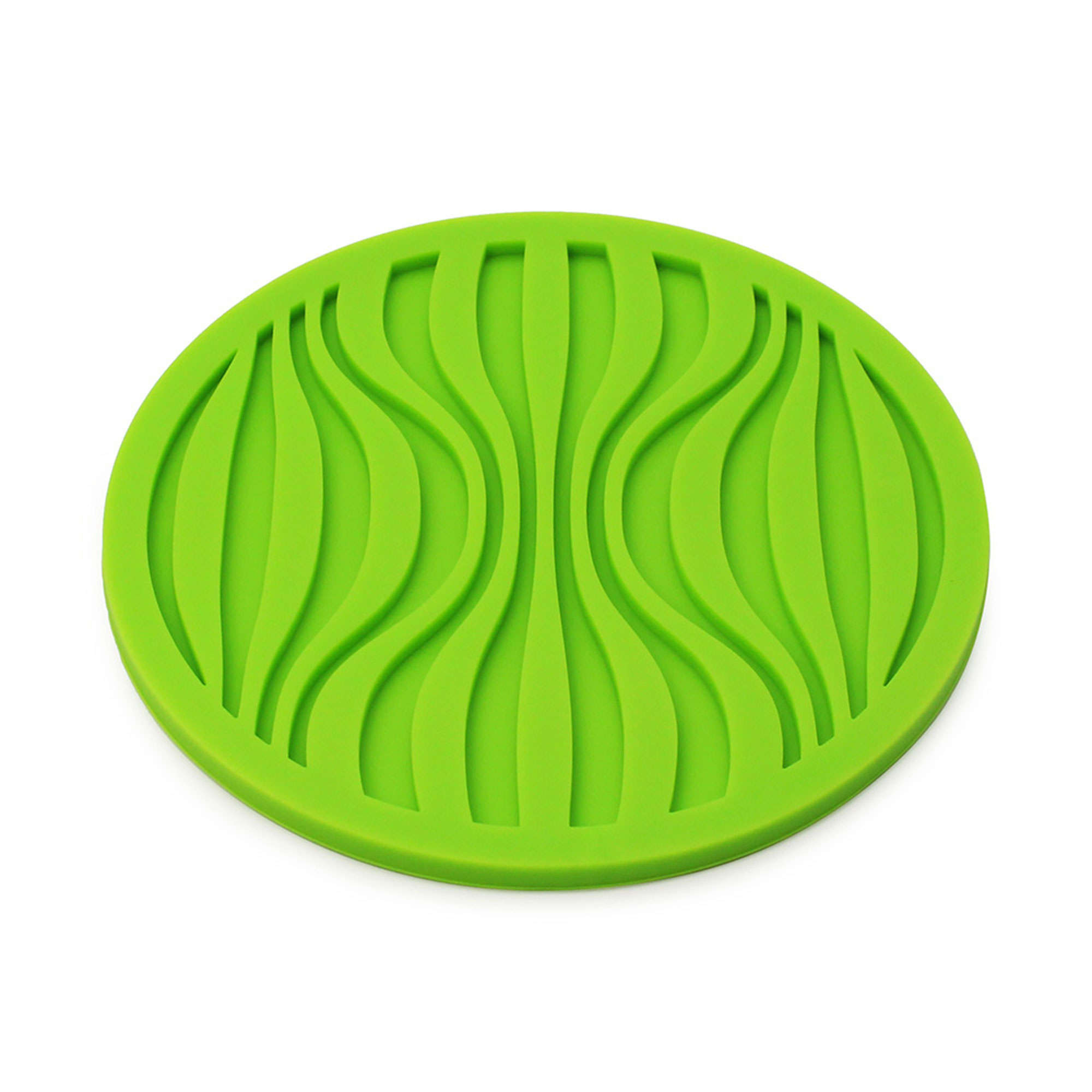 Non-Slip Wavy Round Silicone Coaster 9