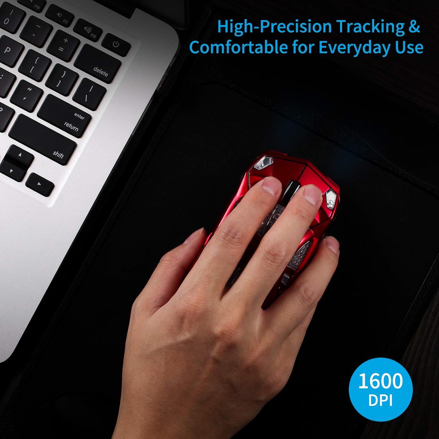 Red Lamborghini Wireless Mouse 4