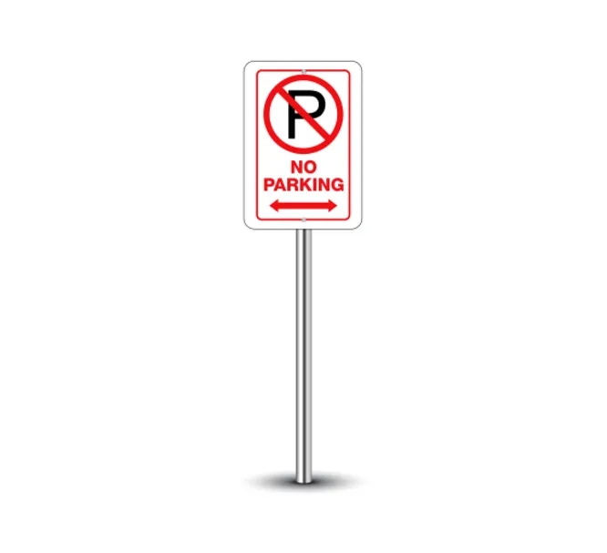 Reflective No Parking Signs (1ft x 1ft) SQFT 2