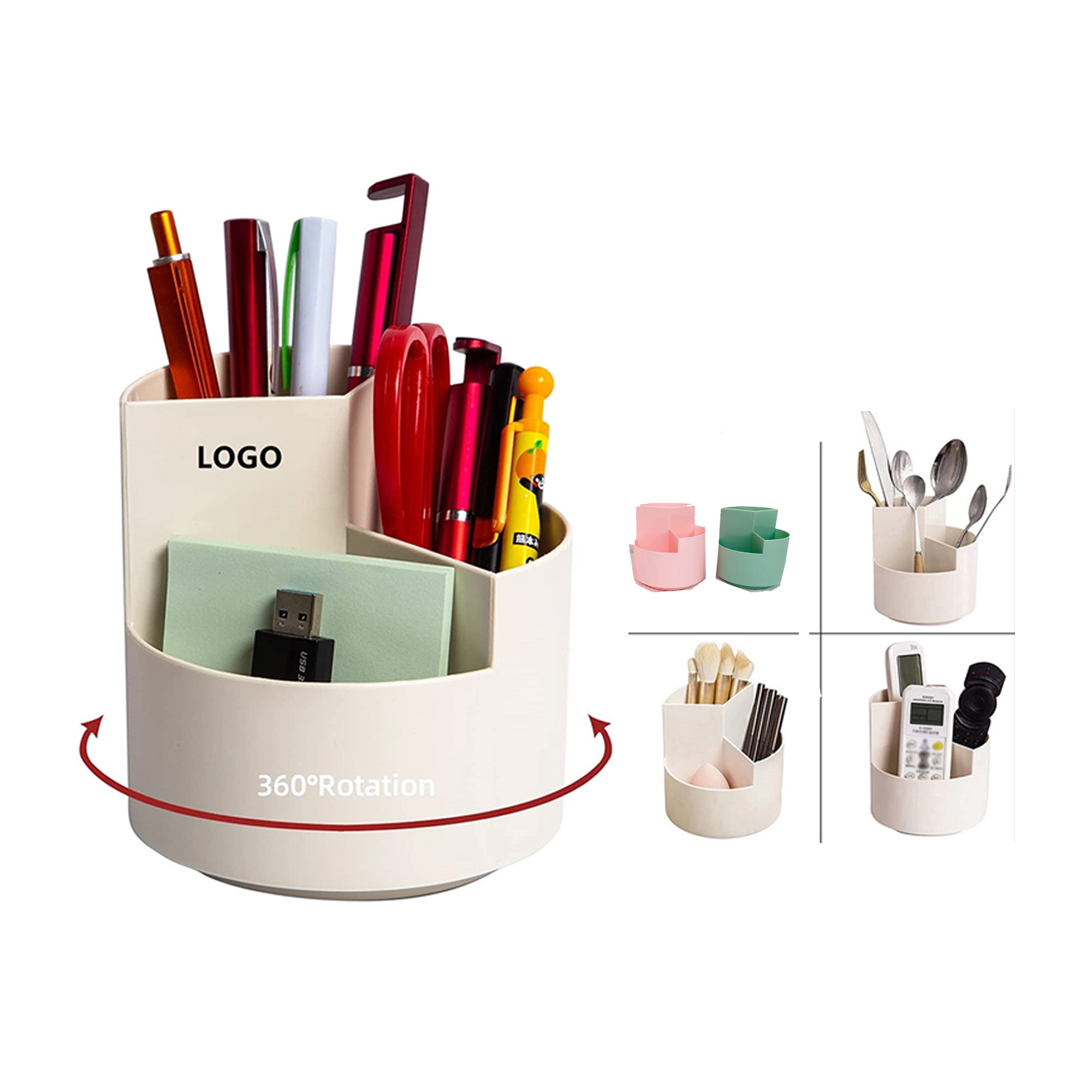 Desktop Organizer with Pencil Holders 2