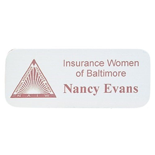 1.25" X 3" Laser Engraved Name Badge 1