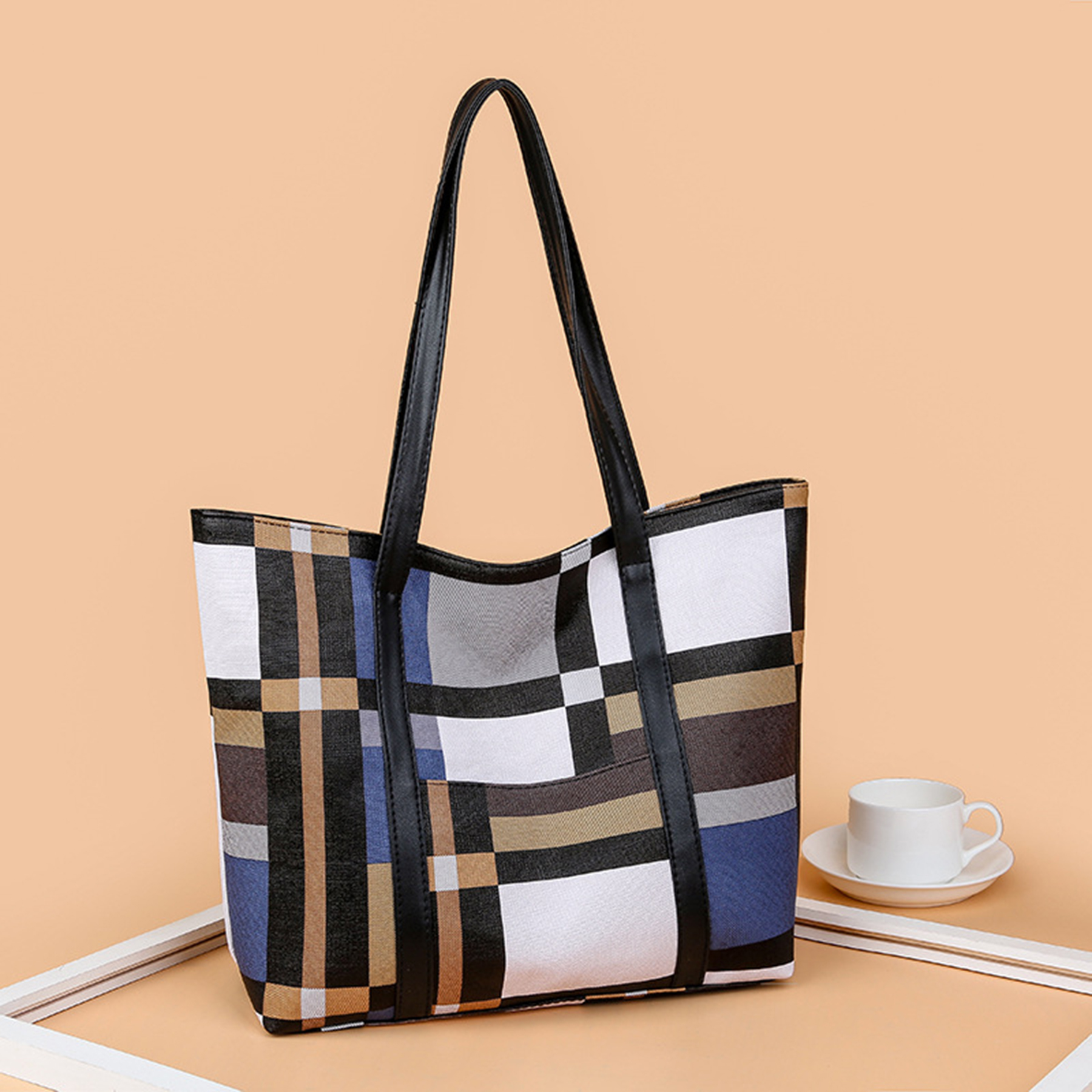 Cotton Canvas Large Capacity Tote Bag, custom tote bag with logo imprint 3