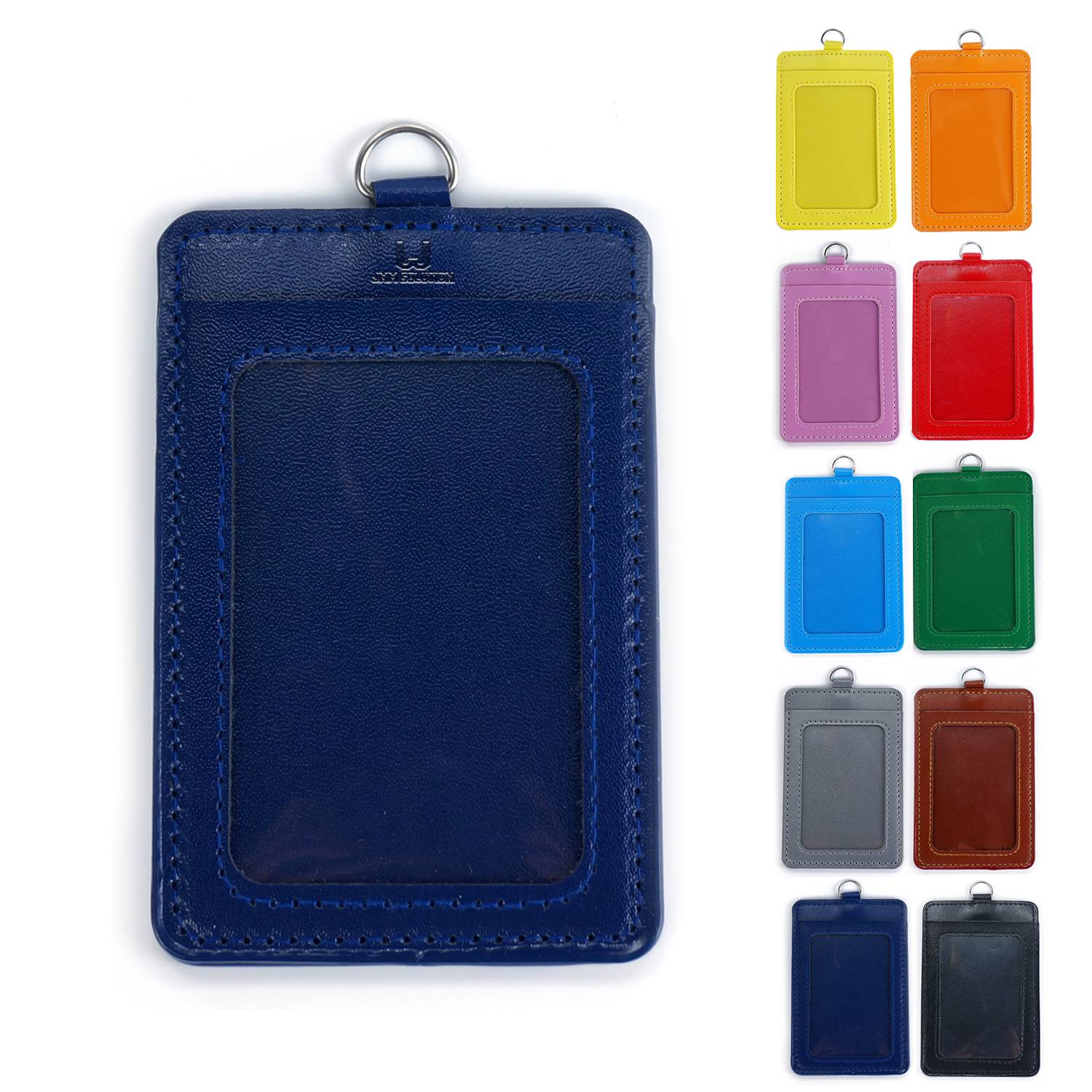 PU Leather ID Badge Holder 1