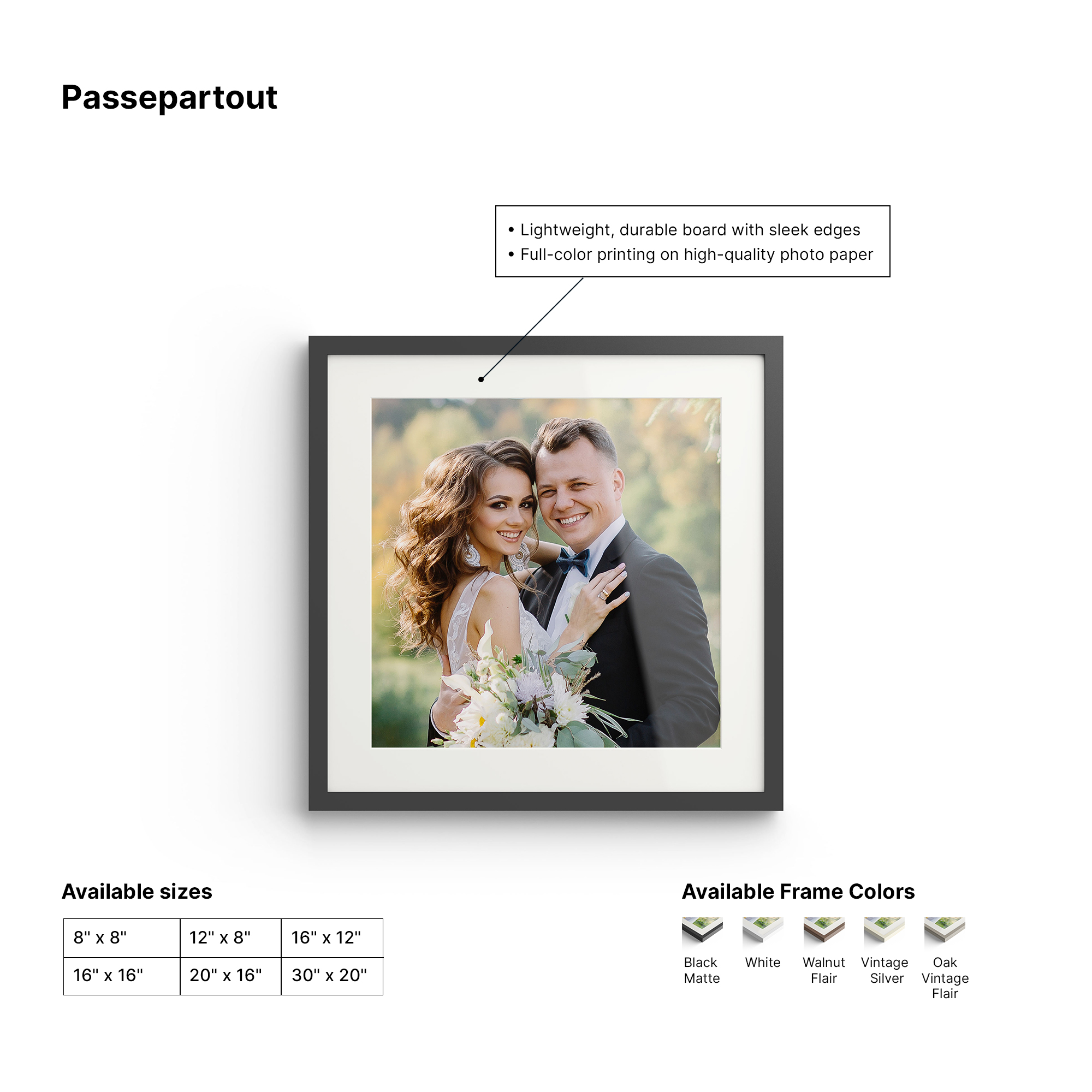 Premium Passepartout Wall Art - Custom Matted & Framed Artwork for Offices & Homes 2