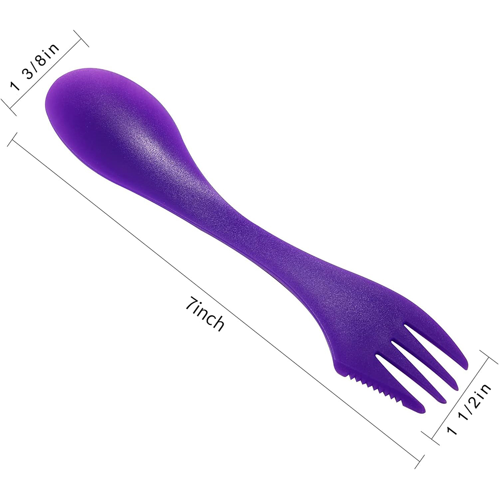 Plastic 3 in 1 Spoon Fork and Knife 9