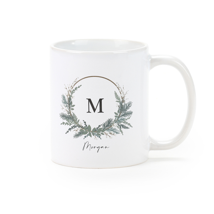 Holiday Monogram Coffee Mug (11 Oz.) 1