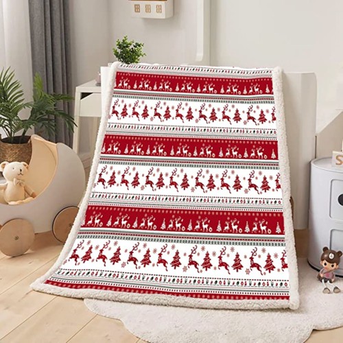 Full Sublimation Sherpa Throw Blanket - 40"x50" 3