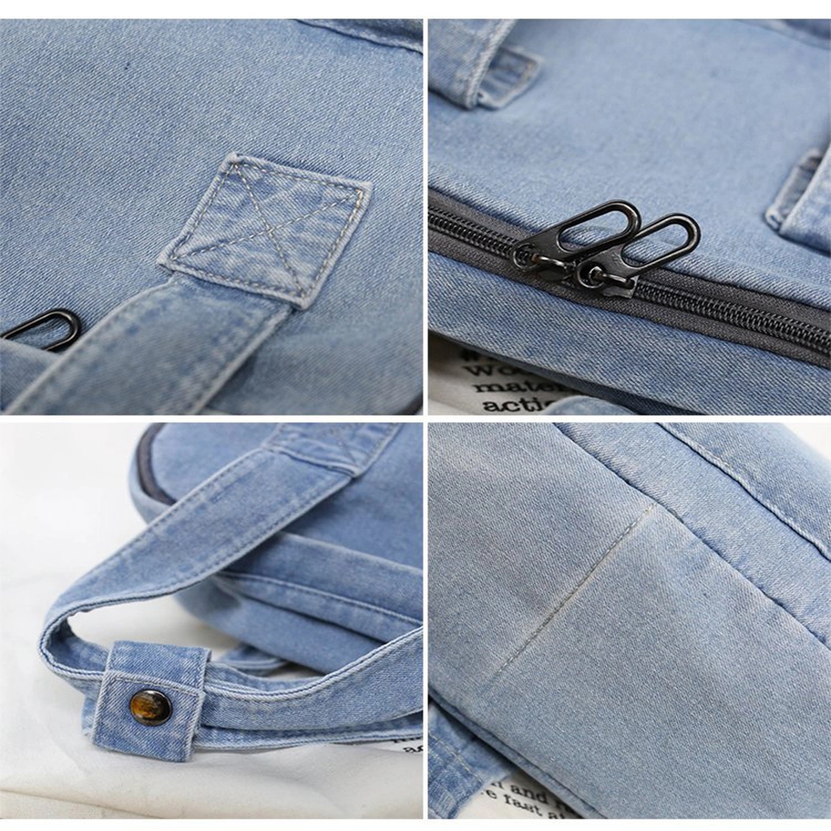 Denim Canvas Backpack 4